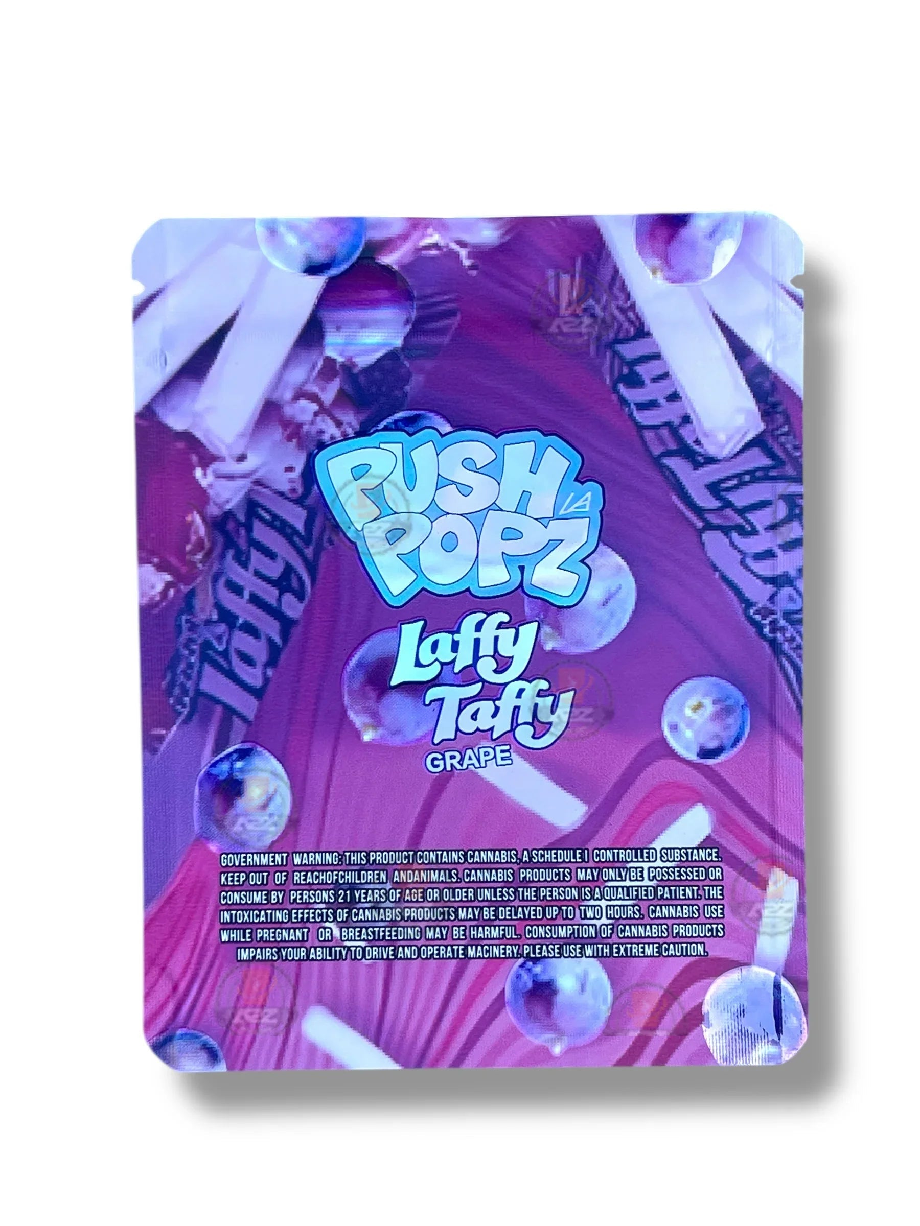 Push Pop Laffy Taffy Grape 3.5g Mylar Bag- Packaging Only - Black Unicorn Hub