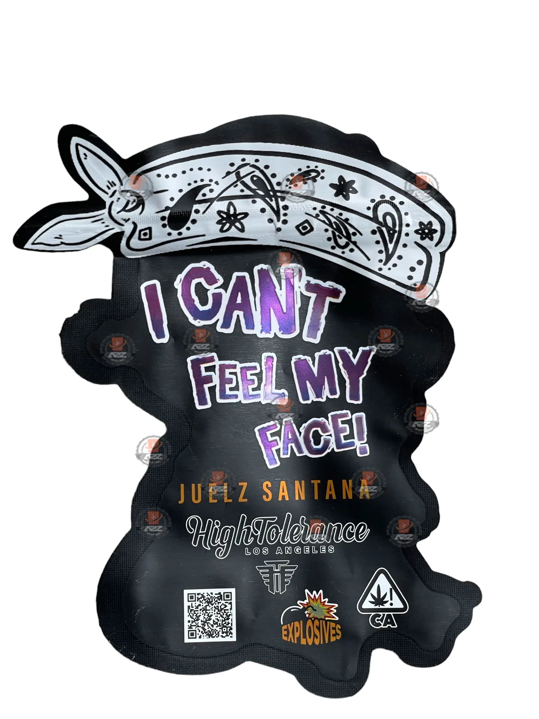 Disner Pack Baby I Can't Feel My Face Cut Out Mylar Bags 3.5g High Tolerance - Black Unicorn Hub