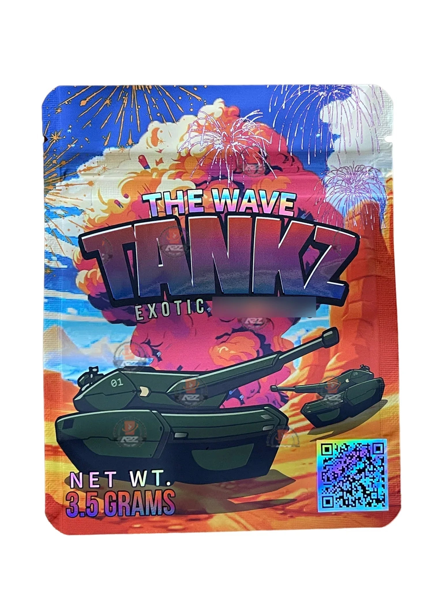 Tanks Mylar Bags 3.5g The Wave - Black Unicorn Hub