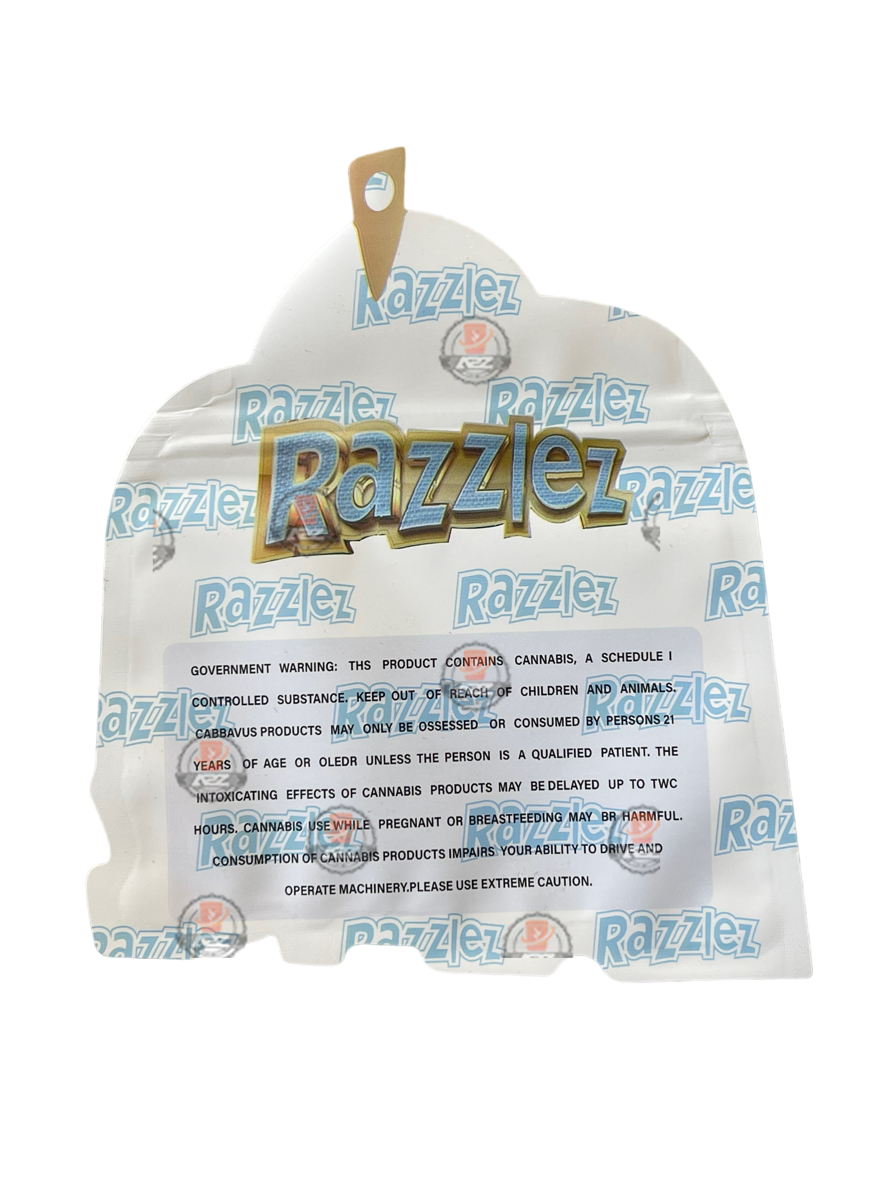 Iced Out Razzlez Mylar Bag- Packaging Only