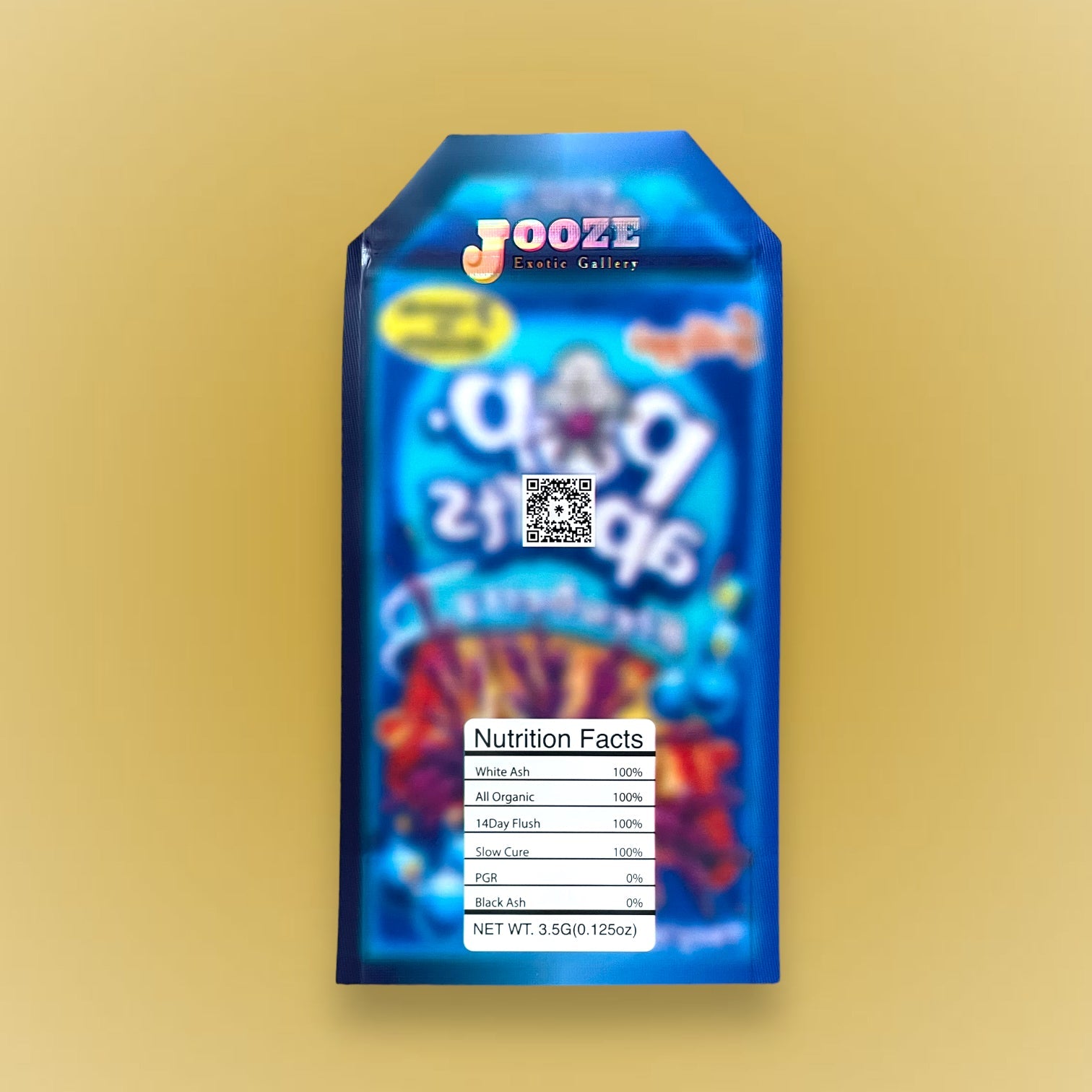 Pop Aparts Blewberry 3.5G Mylar Bags-Jooze Exotic Gallery - Blueberry Cut Out-Holographic