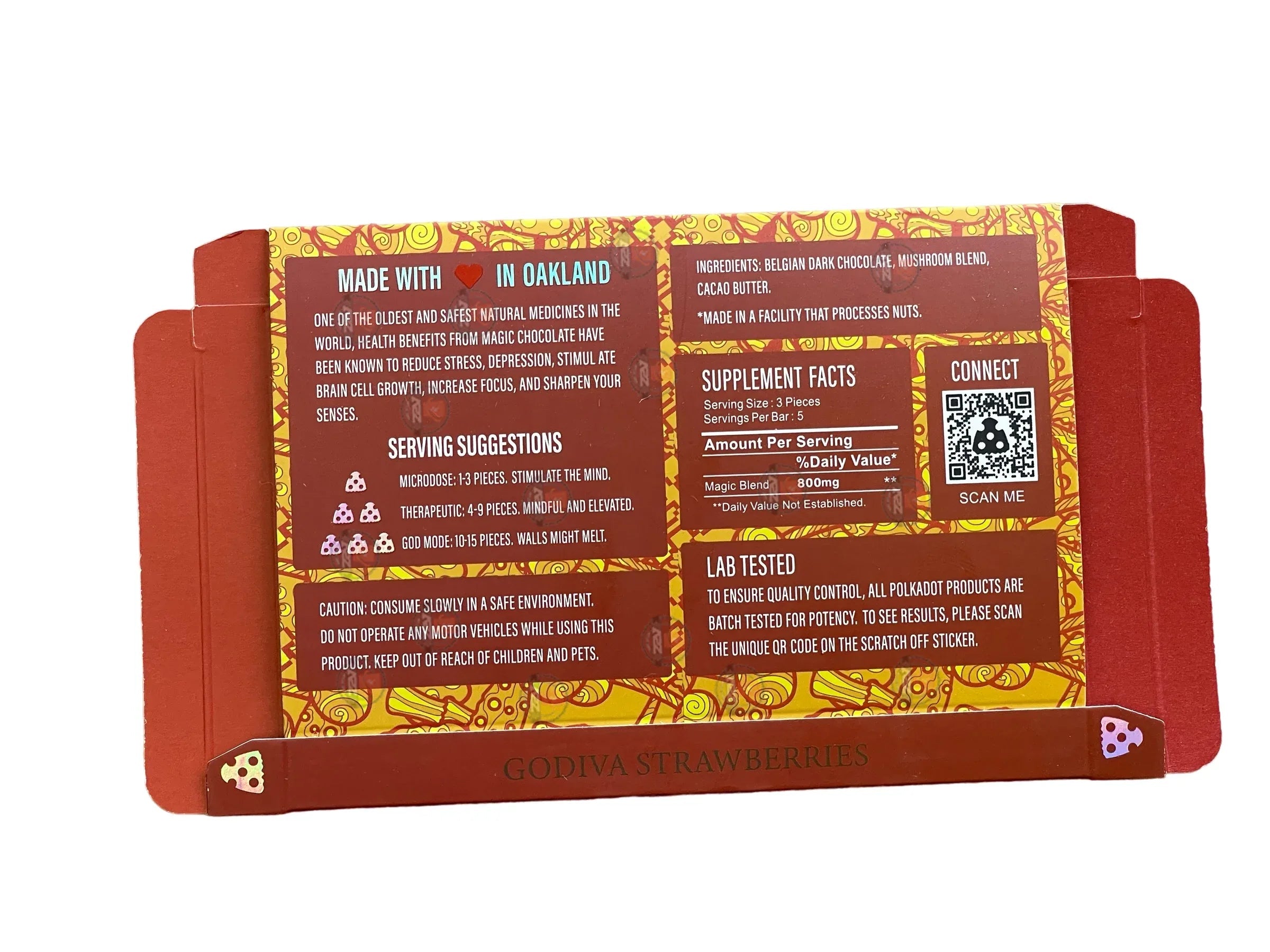 Polkadot Packaging Godiva Strawberries (Master Box Included) Empty Packaging - Black Unicorn Hub