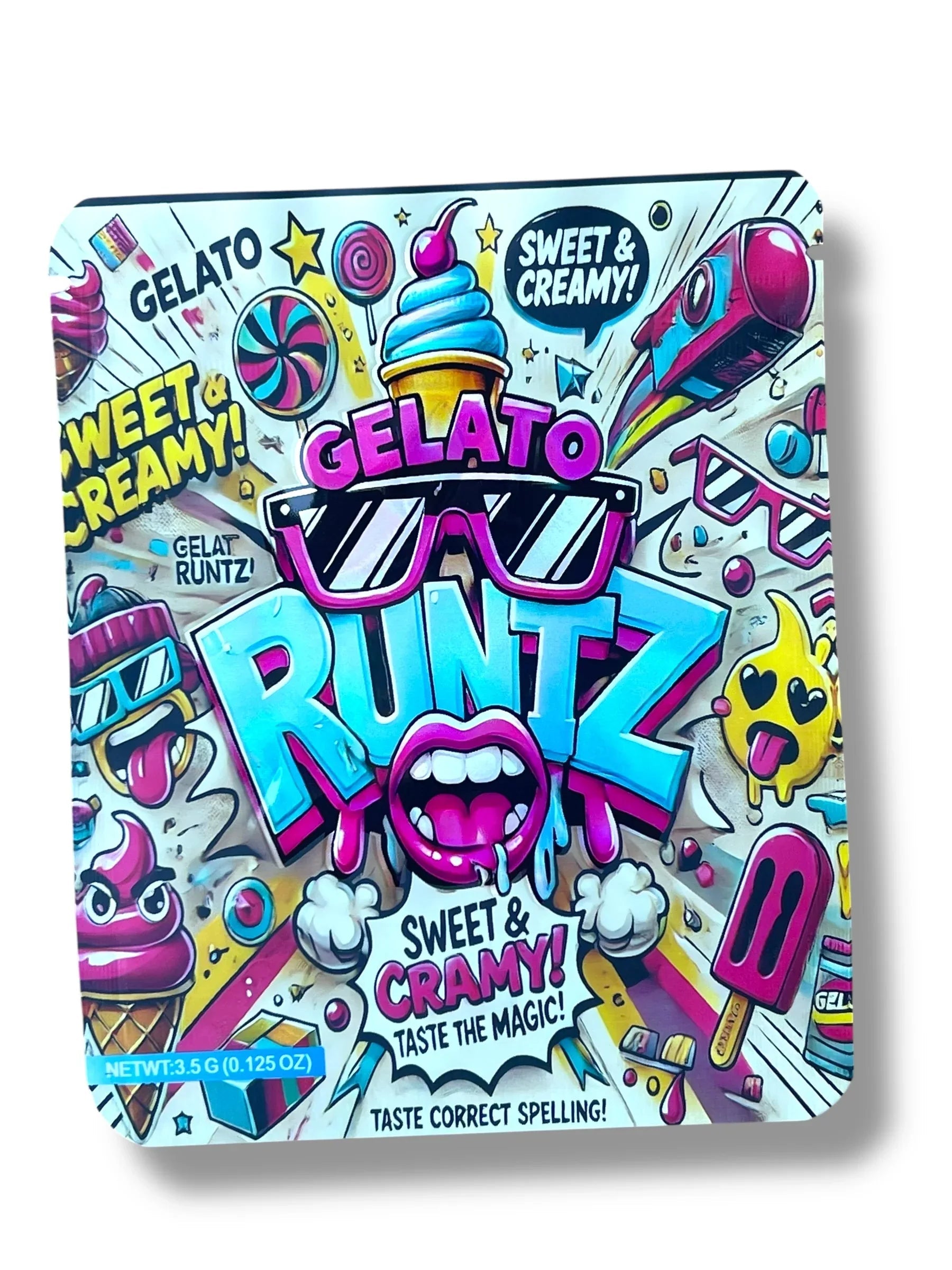 Gelato 3.5g Mylar Bag- Packaging Only - Black Unicorn Hub