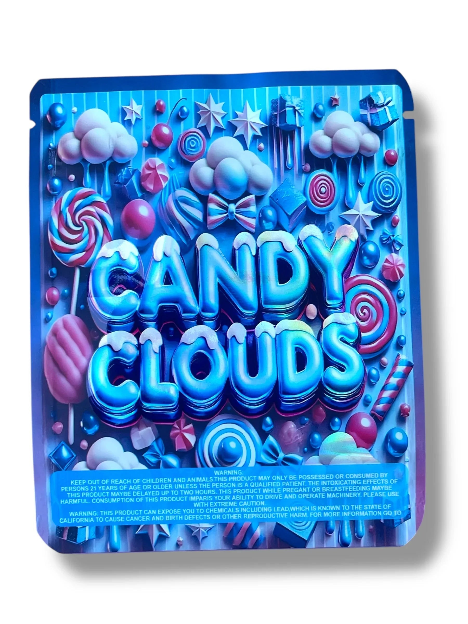 Candy Clouds 3.5g Mylar Bag- Packaging Only - Black Unicorn Hub
