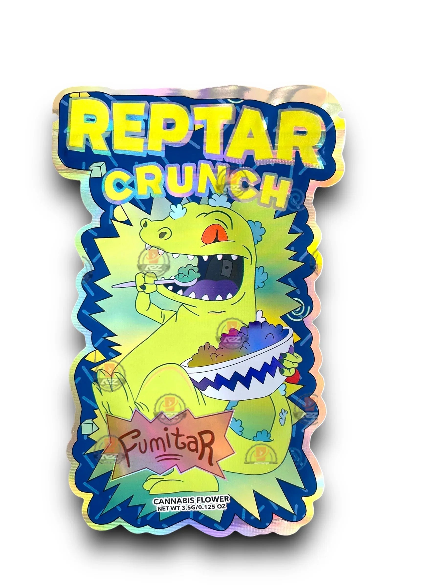 Fumitar Reptar Crunch Mylar Bags 3.5g Holographic - Black Unicorn Hub