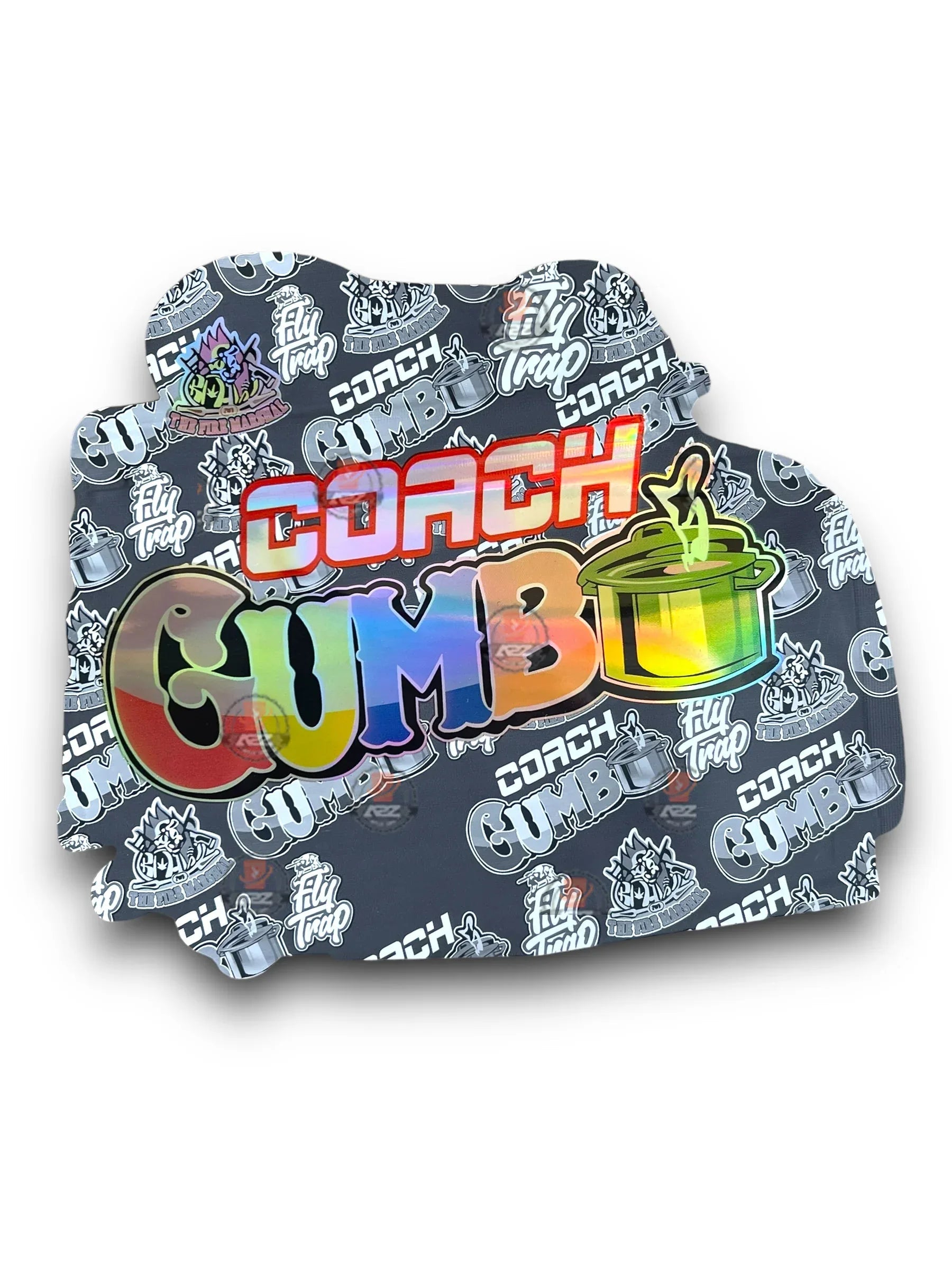 Gumbo Coach Mylar Bags 3.5g Holographic Fly Trap - Black Unicorn Hub