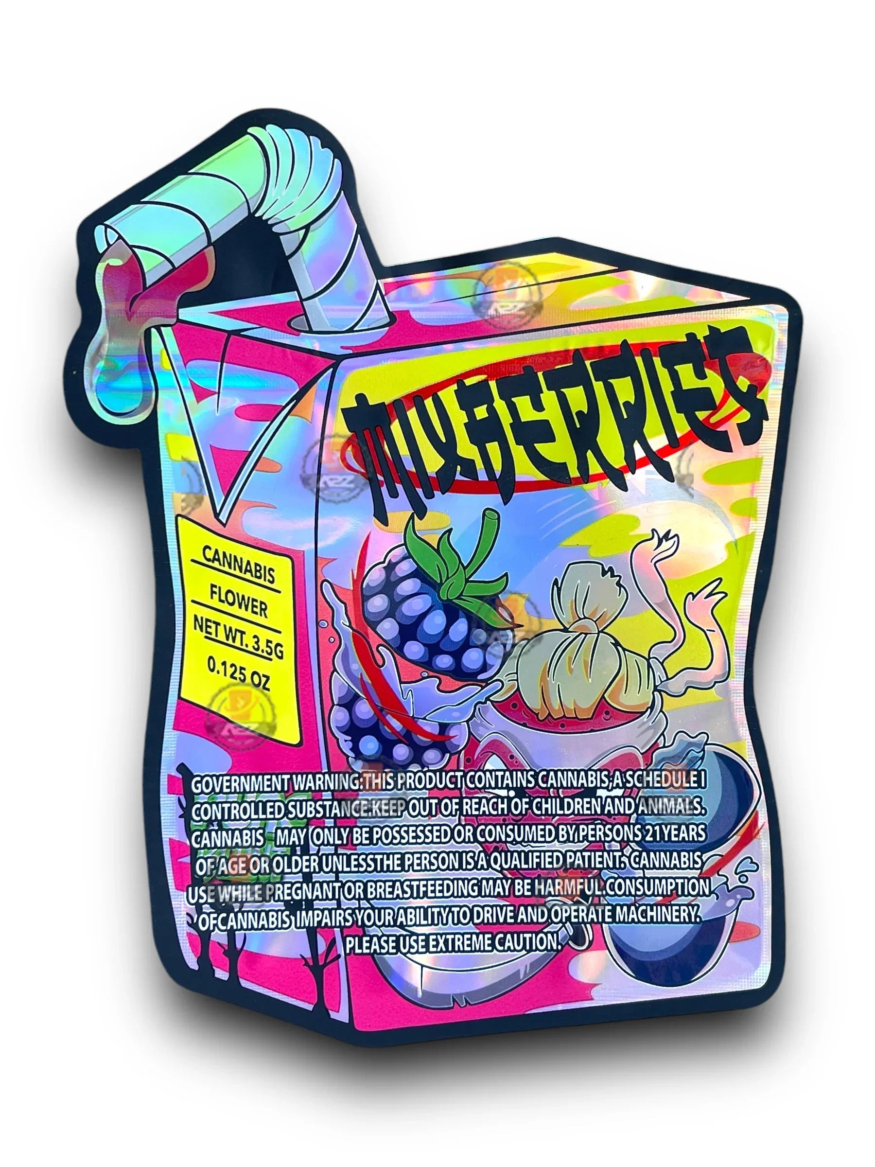 Mix Berries Mylar Bags 3.5g Holographic - Black Unicorn Hub