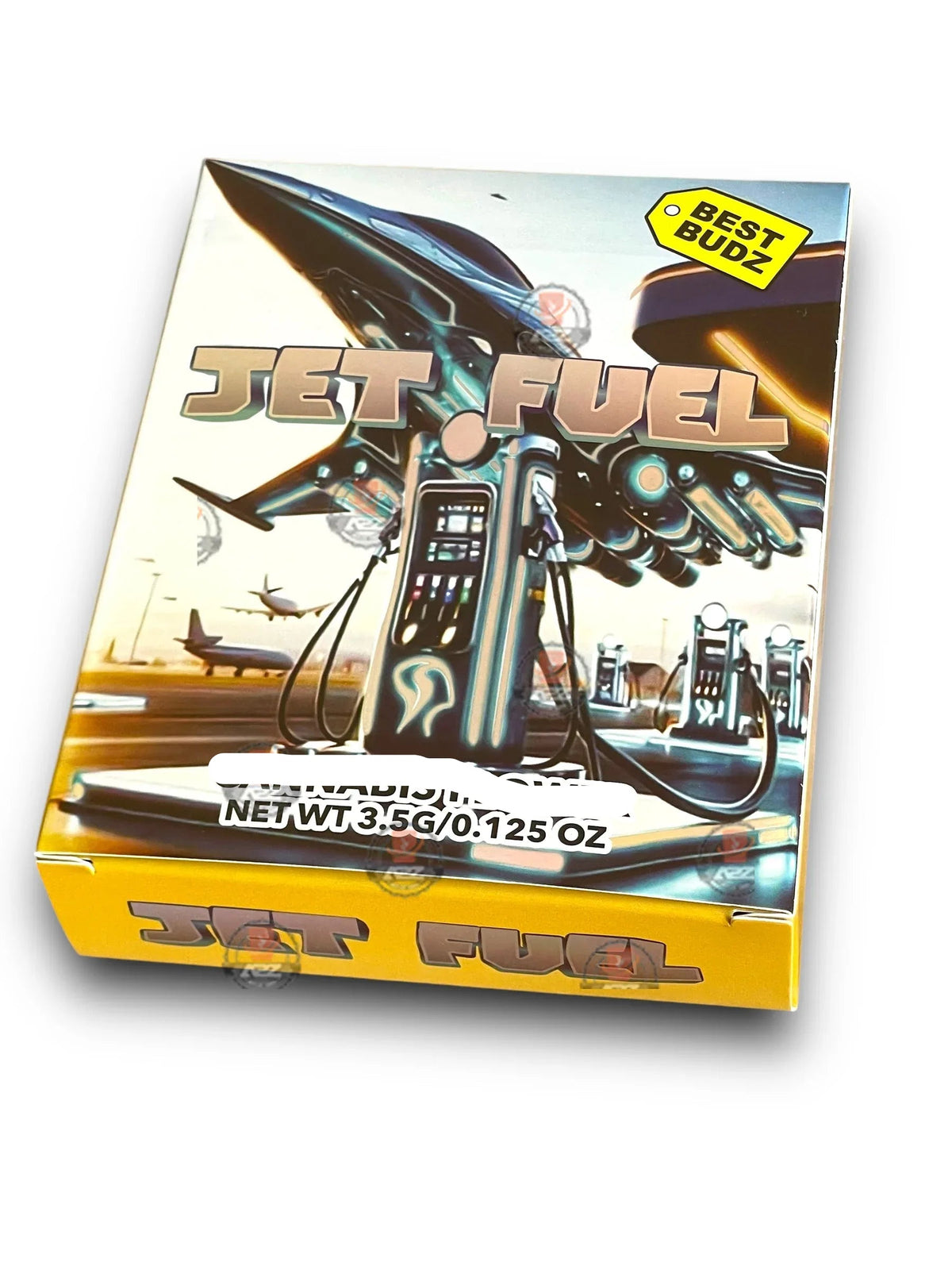 Best Budz Jet Fuel Mylar Bags with Boxes 3.5g Box Packaging Holographic - Black Unicorn Hub