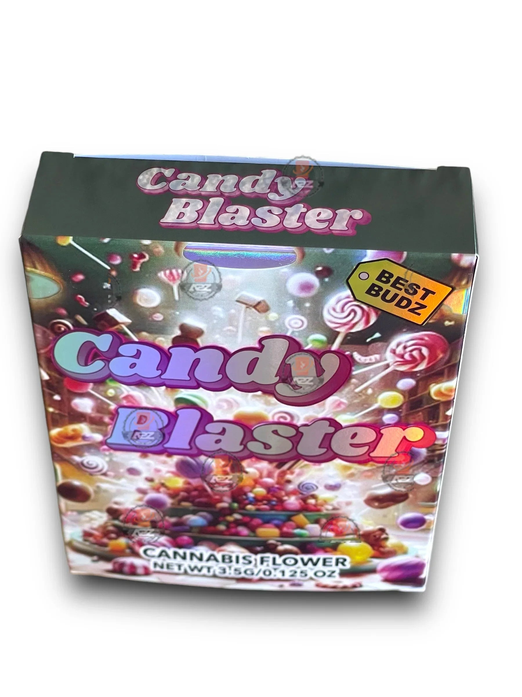 Best Budz Candy Blaster Mylar Bags with Boxes 3.5g Box Packaging Holographic - Black Unicorn Hub