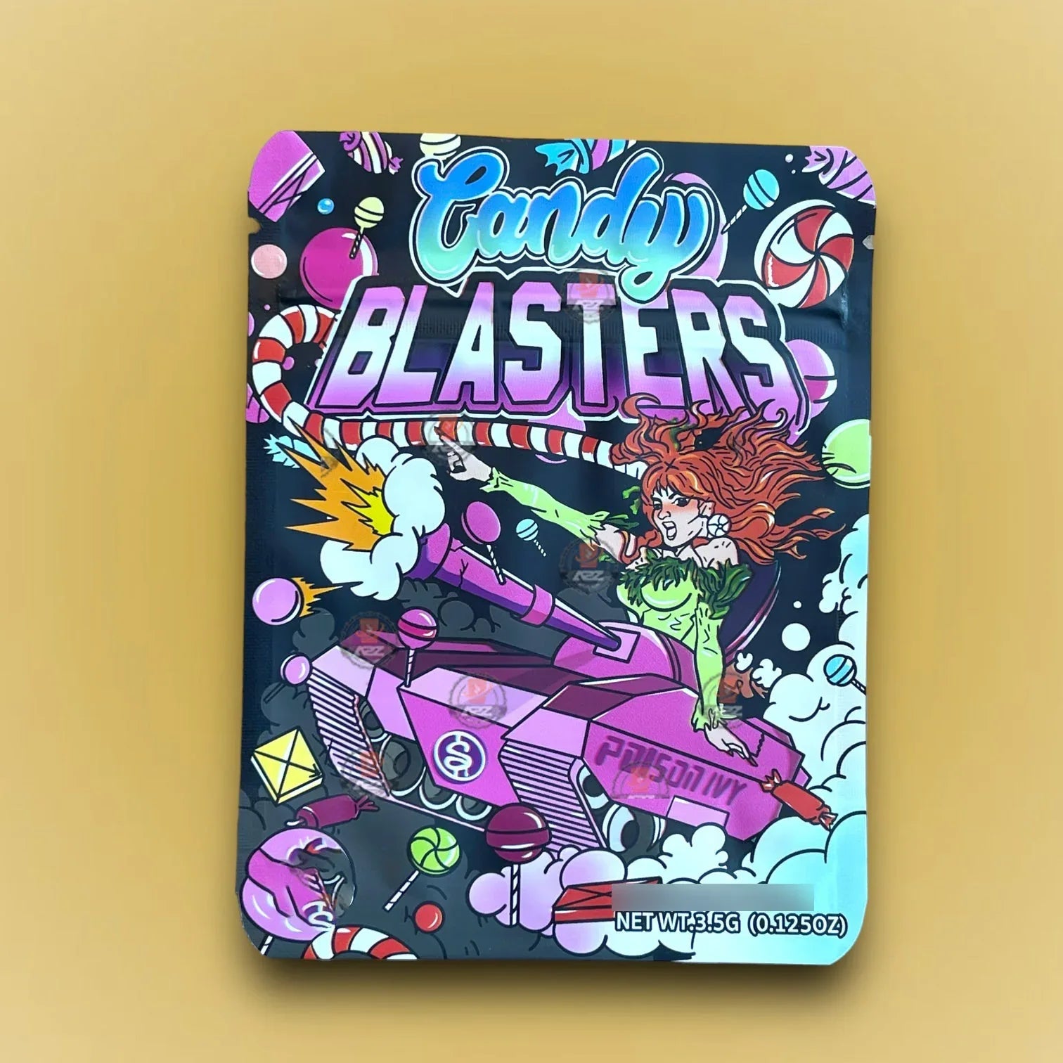 Candy Blasters 3.5g Mylar Bags Packaging Only - Black Unicorn Hub