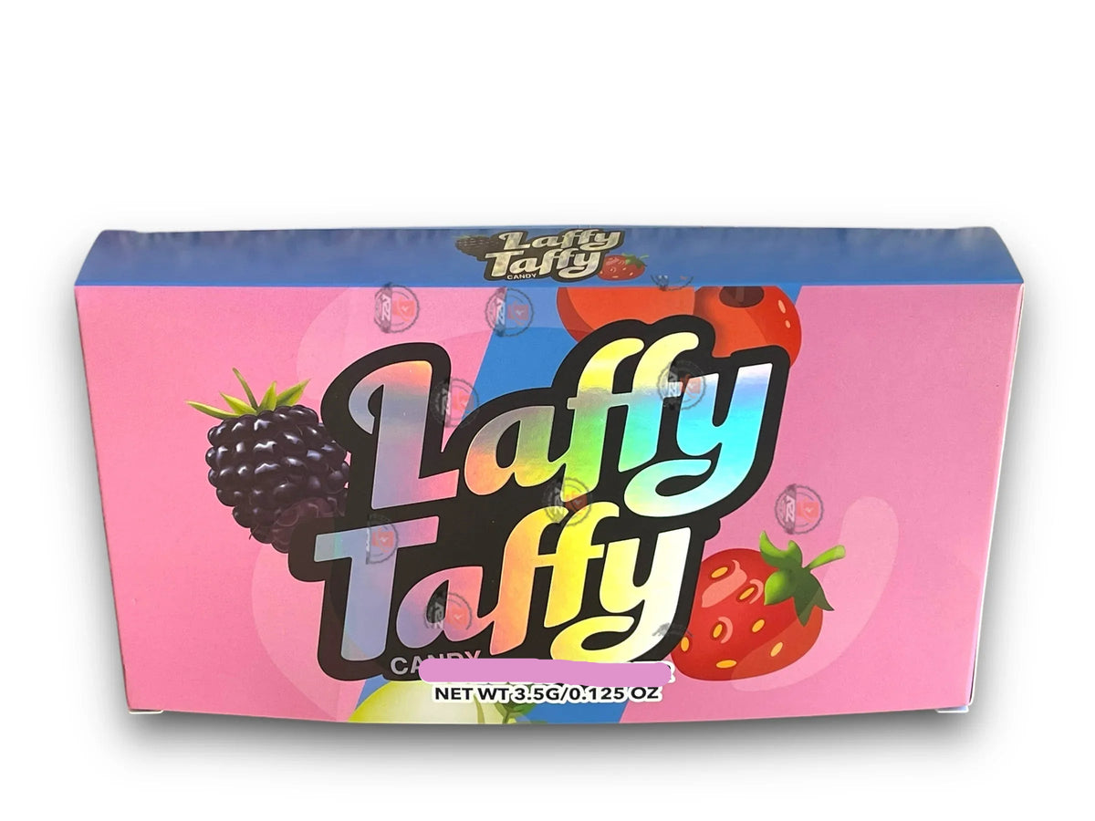 Laffy Taffy Candy Mylar Bags with Boxes 3.5g Box Packaging Holographic - Black Unicorn Hub