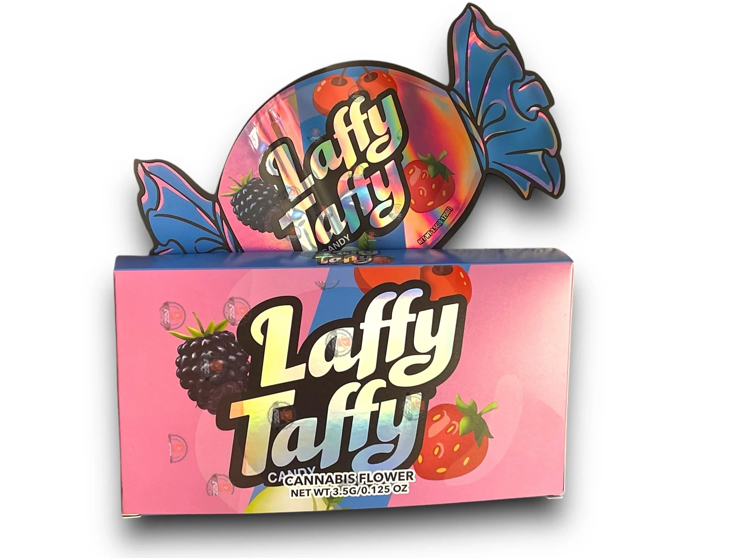 Laffy Taffy Candy Mylar Bags with Boxes 3.5g Box Packaging Holographic - Black Unicorn Hub