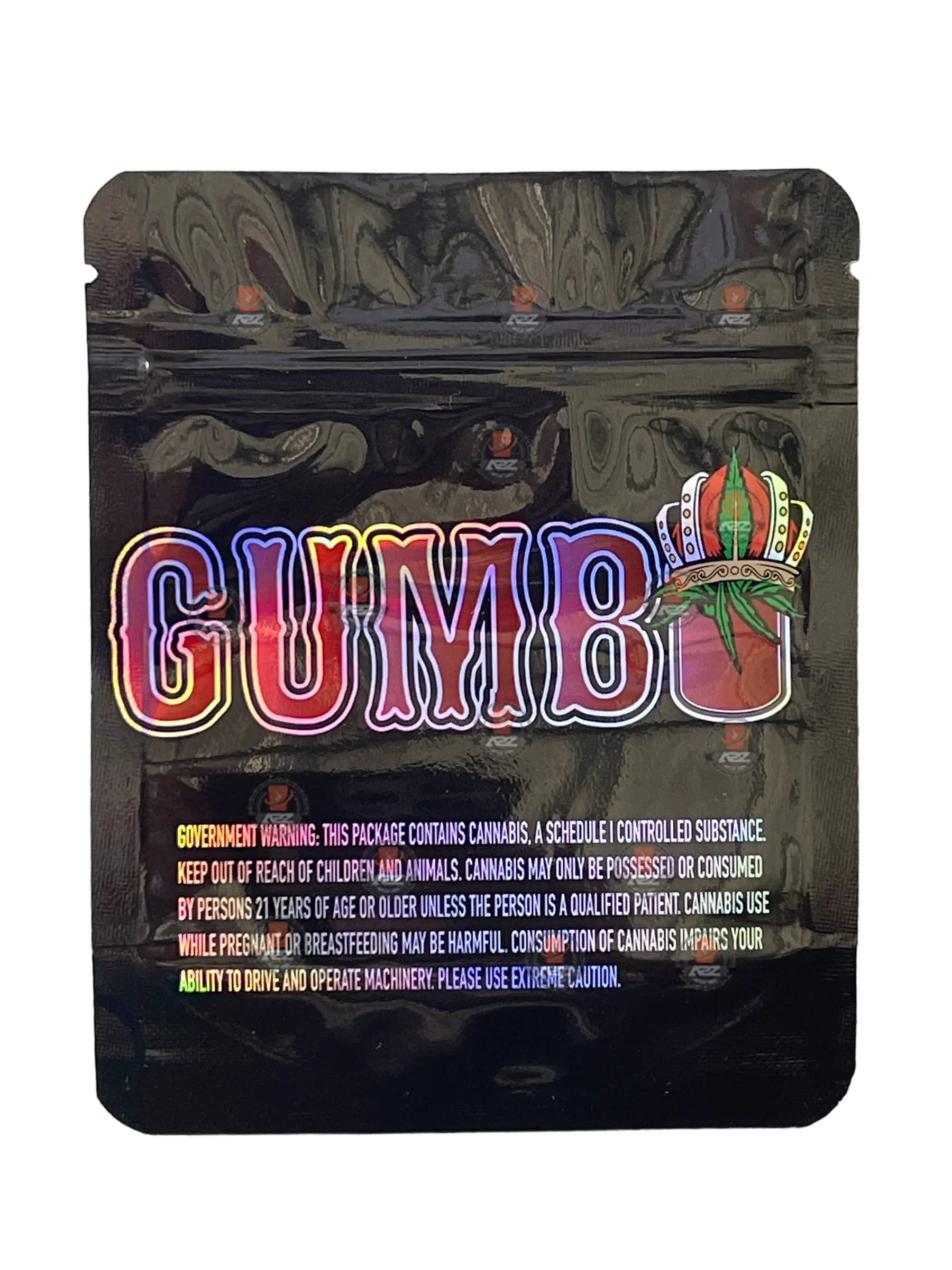 King Minute Gumbo New Drop 3.5g Mylar Bag Holographic Jokes Up - Black Unicorn Hub