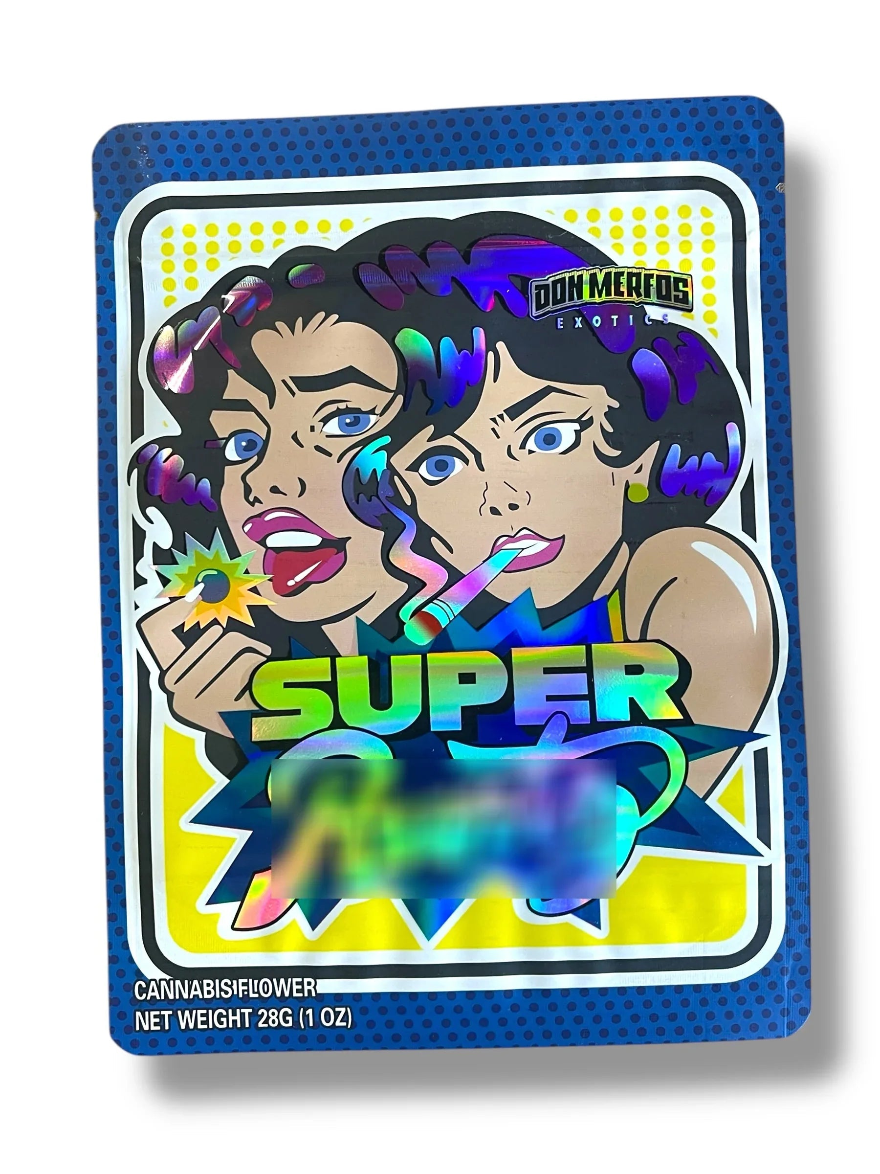 Don Merfos Super1 OZ 28G empty Mylar bag 1 ounce (50 Count) - Black Unicorn Hub