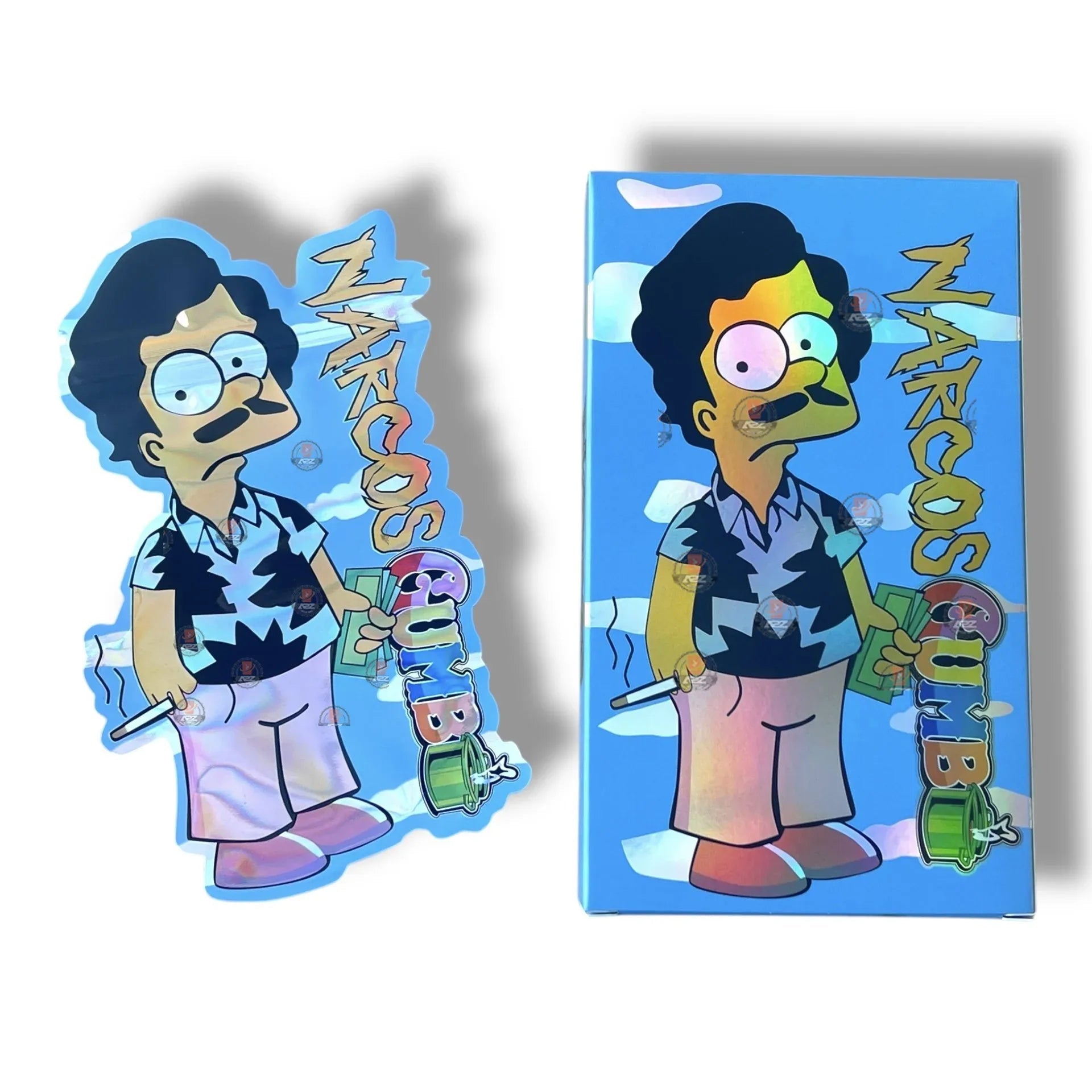 Narcos Gumbo Mylar Bags with Boxes 3.5g Box Packaging - Black Unicorn Hub