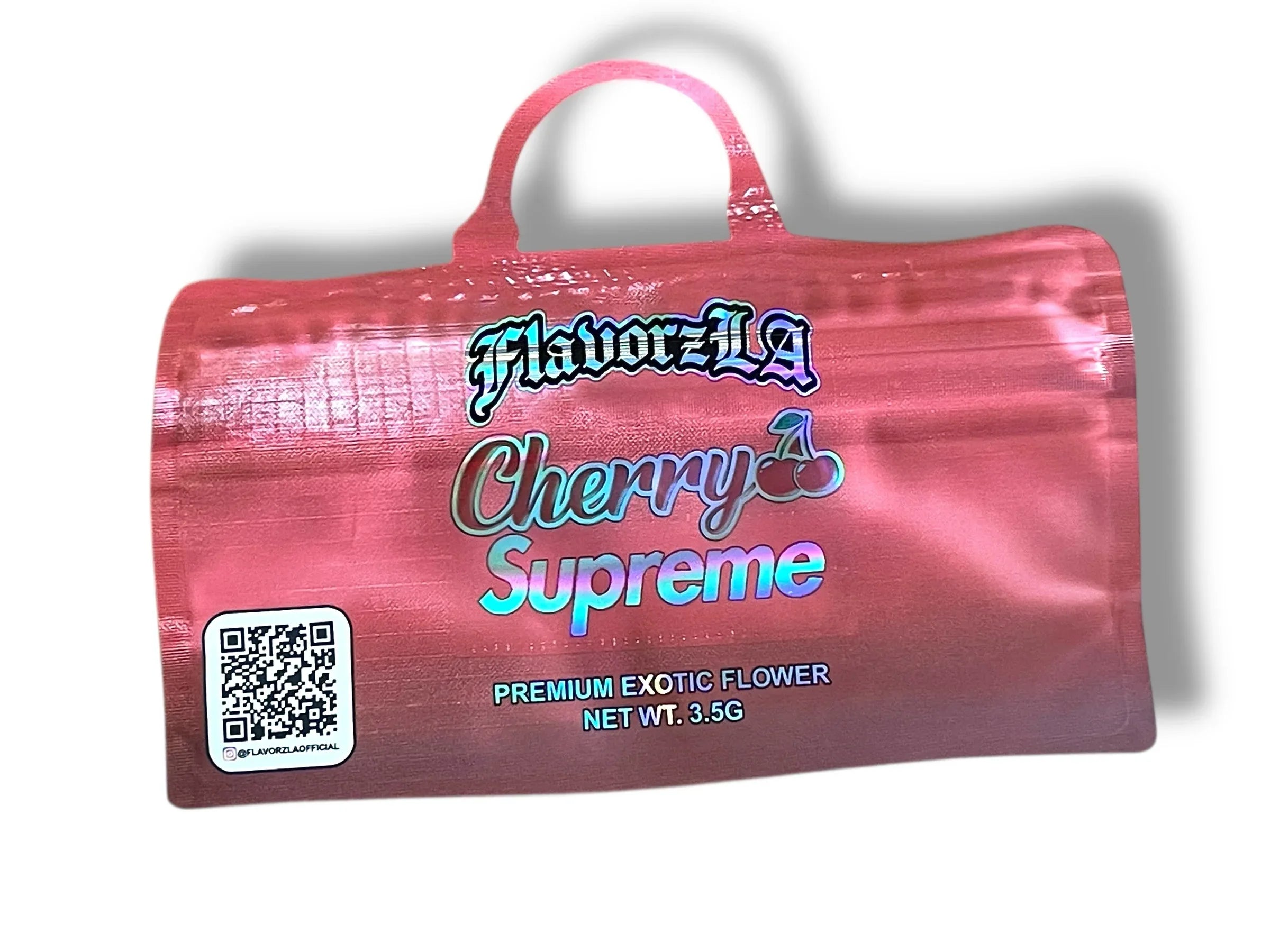 Flavroz LA Cherry Supreme Mylar Bag 3.5g shape bags - Black Unicorn Hub