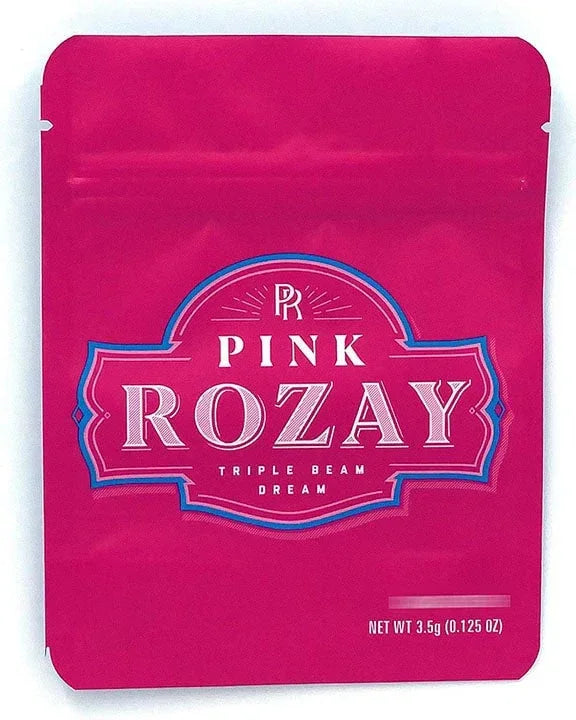Cookies Pink Rozay Mylar Bags 3.5 Grams Smell Proof Resealable Bags w/ Holographic Authenticity Stickers - Black Unicorn Hub