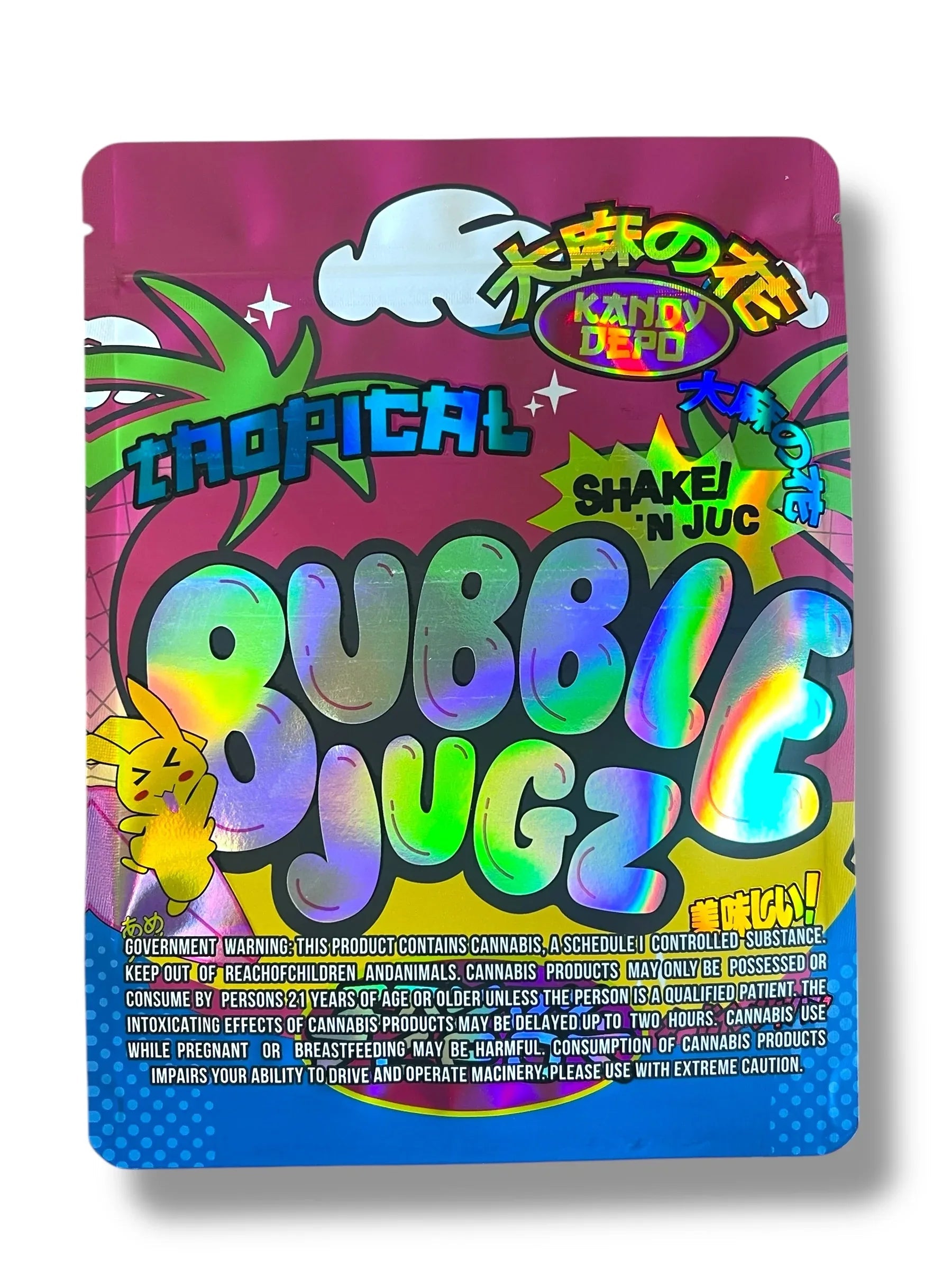 Kandy Depo Bubble Jugz 1 OZ 28G empty Mylar bag 1 ounce (50 Count) - Black Unicorn Hub