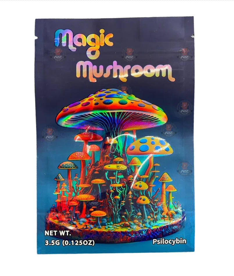 Magic Mushroom Mylar bags Empty Packaging #3 - Black Unicorn Hub