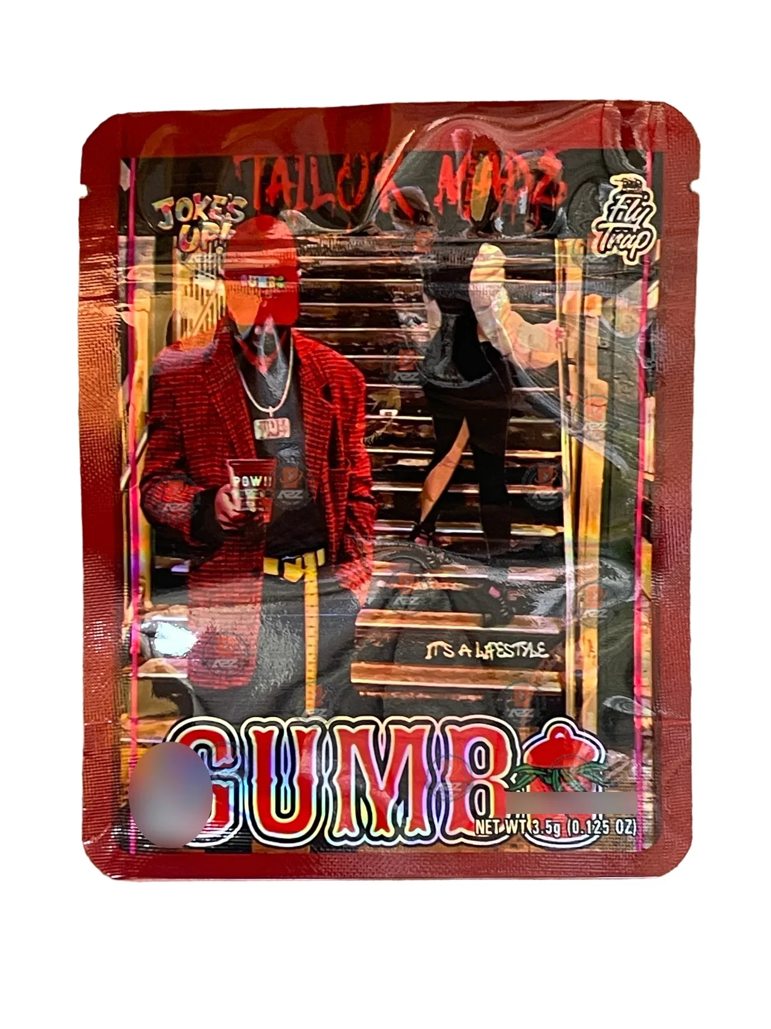 Tailor Madz Gumbo 3.5g Mylar Bag Holographic - Black Unicorn Hub