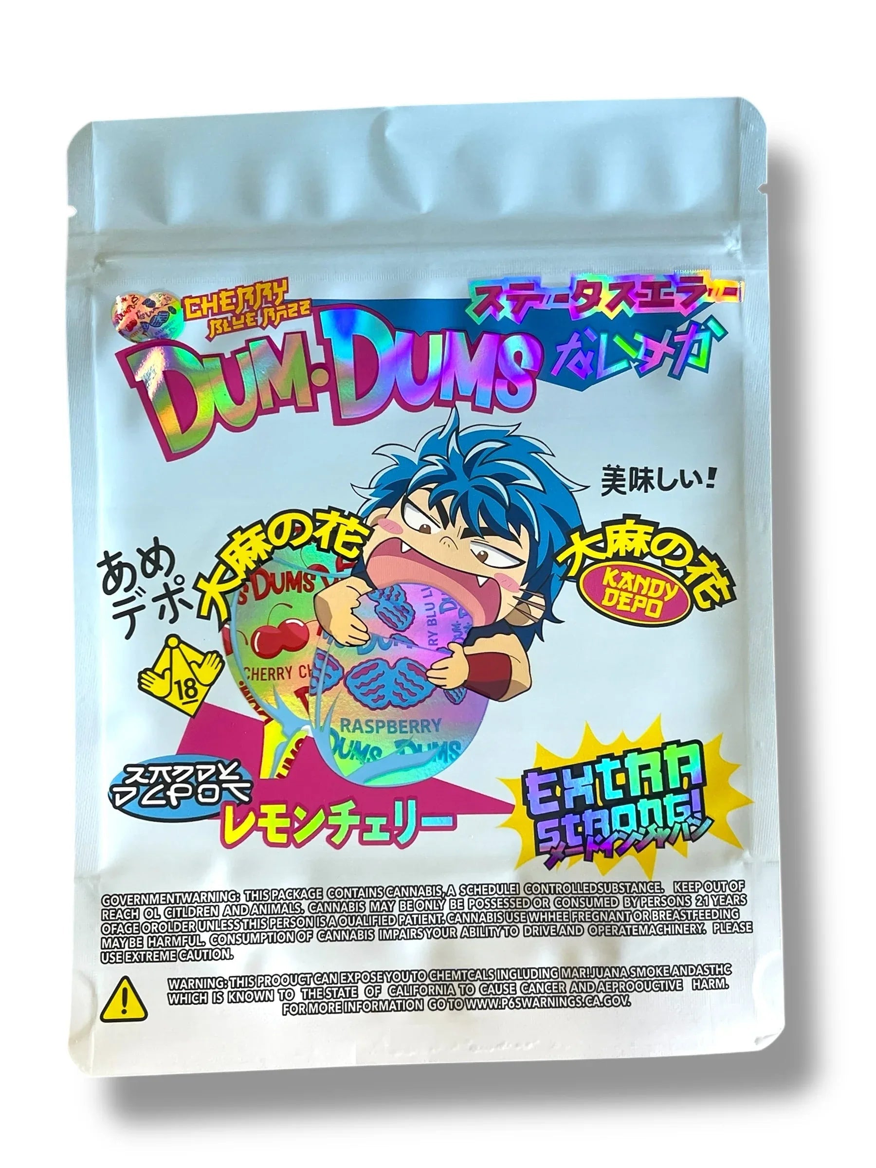 Kandy Depo Dum Dums 1 OZ 28G empty Mylar bag 1 ounce (50 Count)) - Black Unicorn Hub