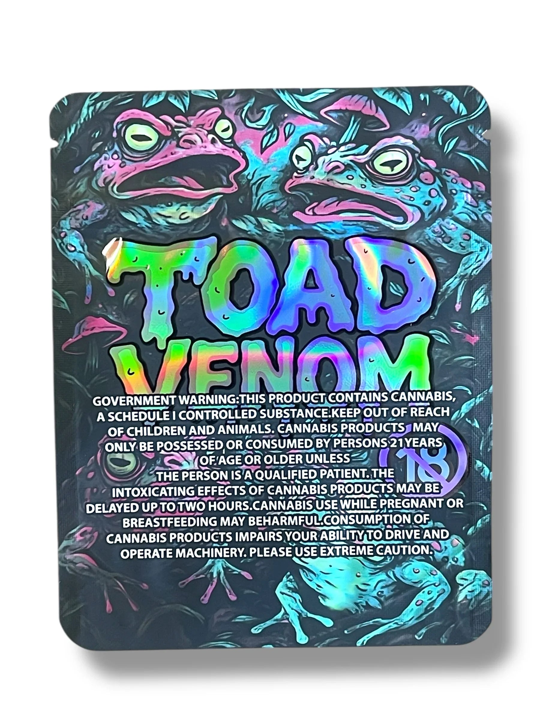 Toad Venom 3.5g Mylar Bag- Packaging Only - Black Unicorn Hub