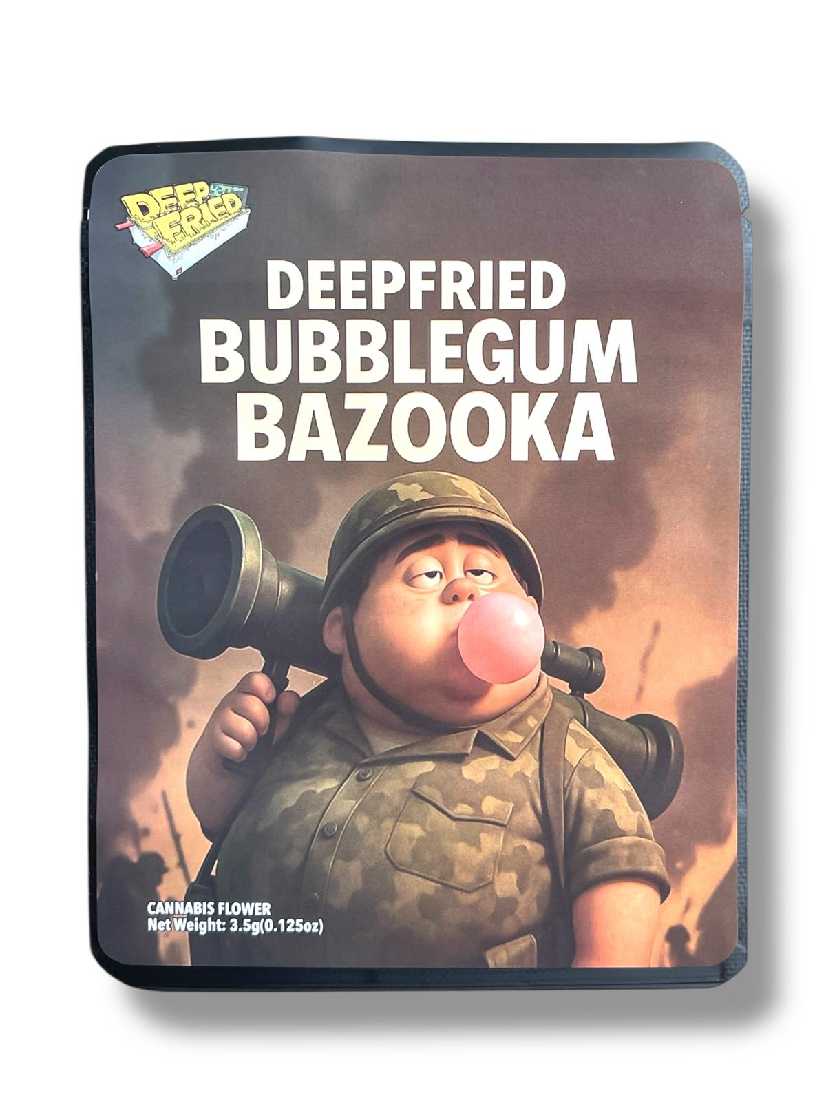 Deep fried Bubblegum Bazooka 3.5G Sticker Mylar Bags