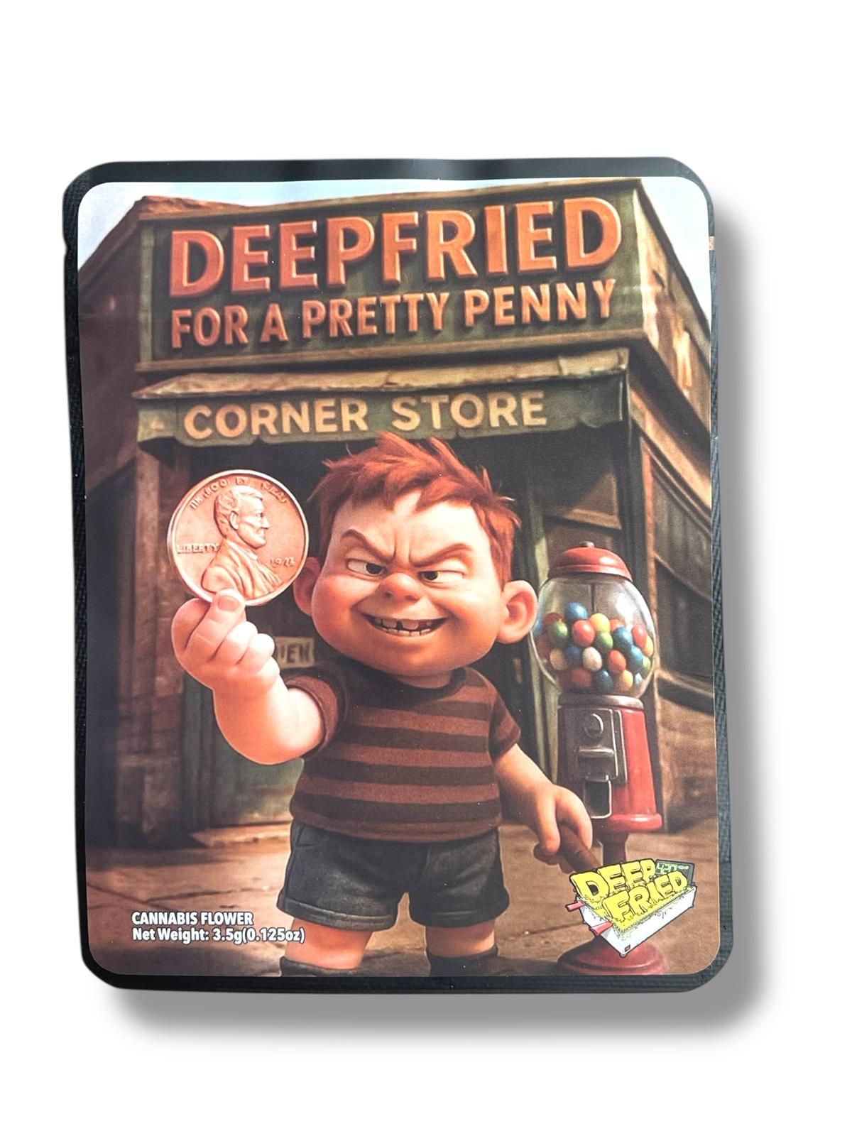 Deep fried For A Pretty Penny 3.5G Sticker Mylar Bags
