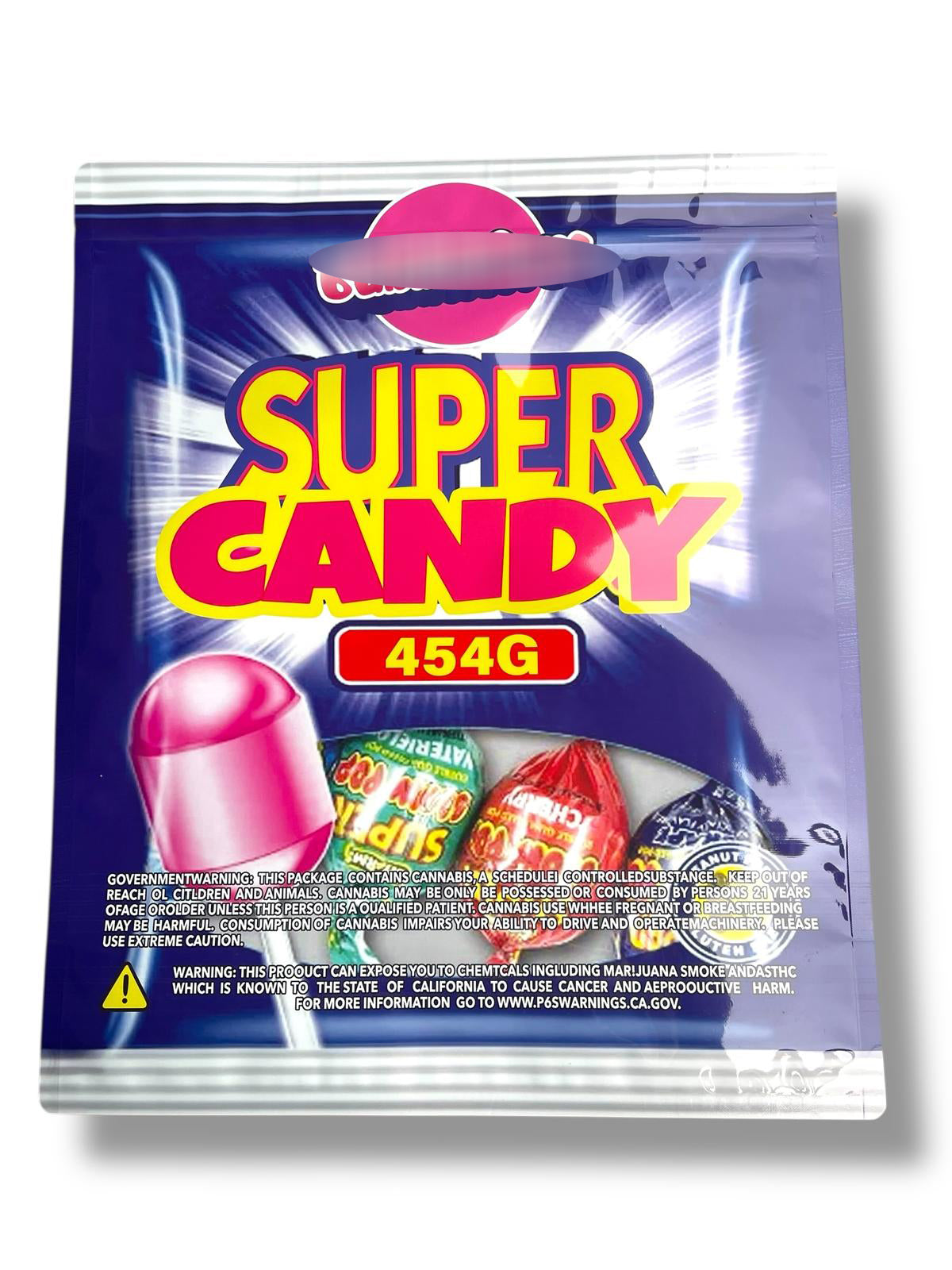 Super Candy Mylar Bag (Large) 1 LBS - 16OZ (454g)