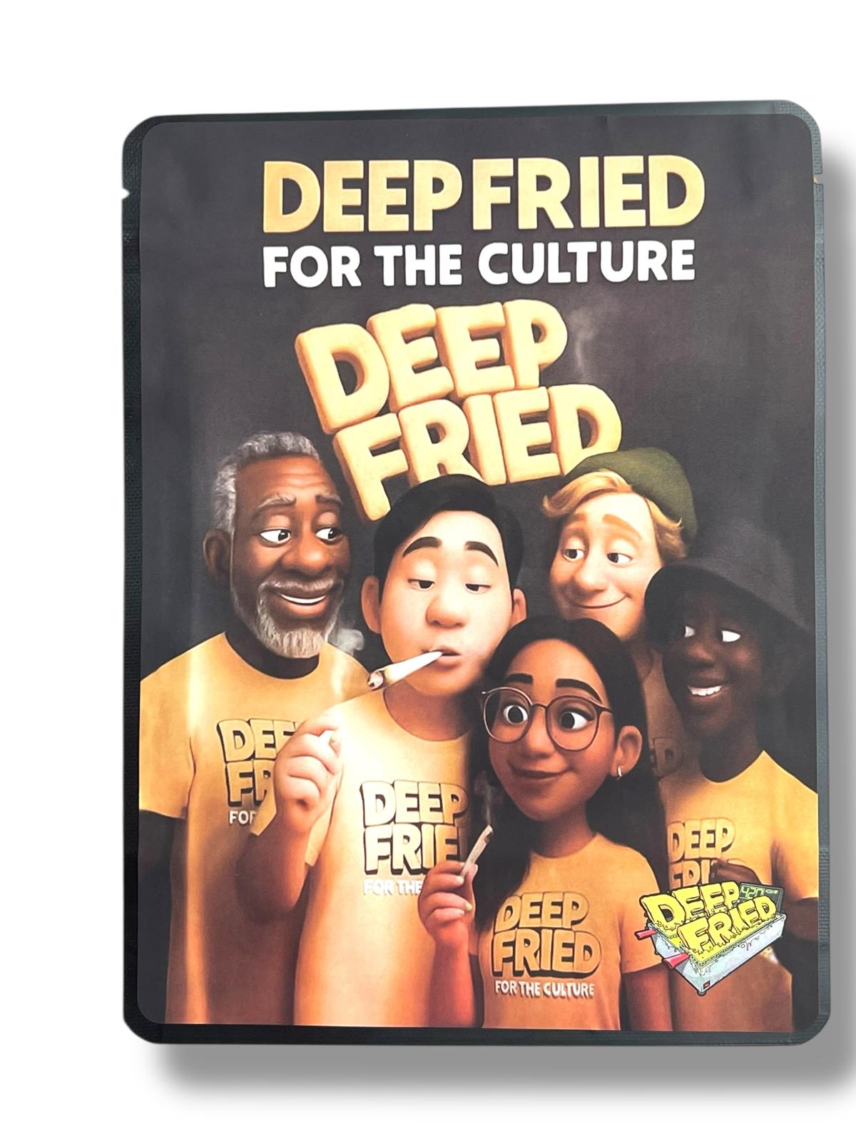 Deep Fried For The Culture Sticker Bag 1 OZ 28G empty Mylar bag 1-ounce