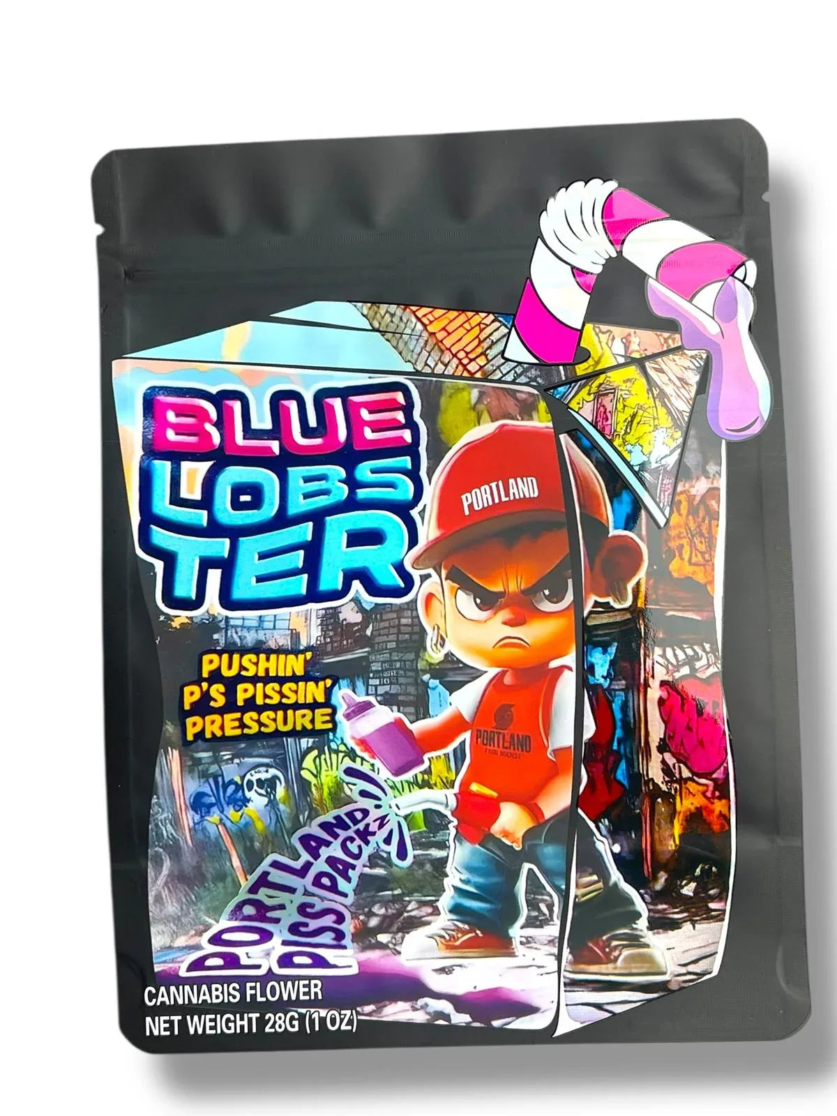 Blue Lobster 1 OZ 28G empty Mylar bag 1-ounce (50 Count) Portland - Black Unicorn Hub