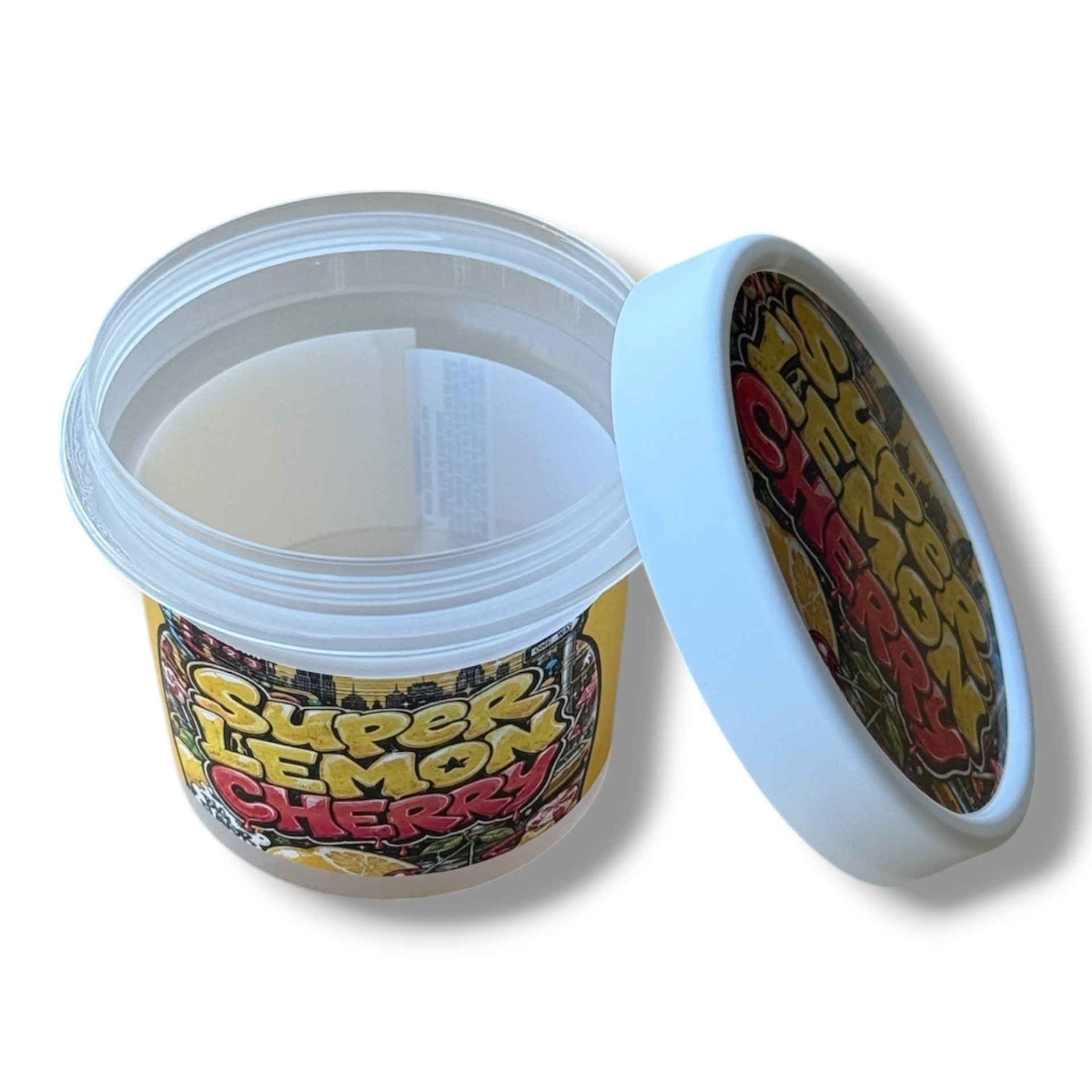 Super Lemon Cherry Ice Cream Style 3.5G Plastic Jars with Display Boxes – Packaging Only