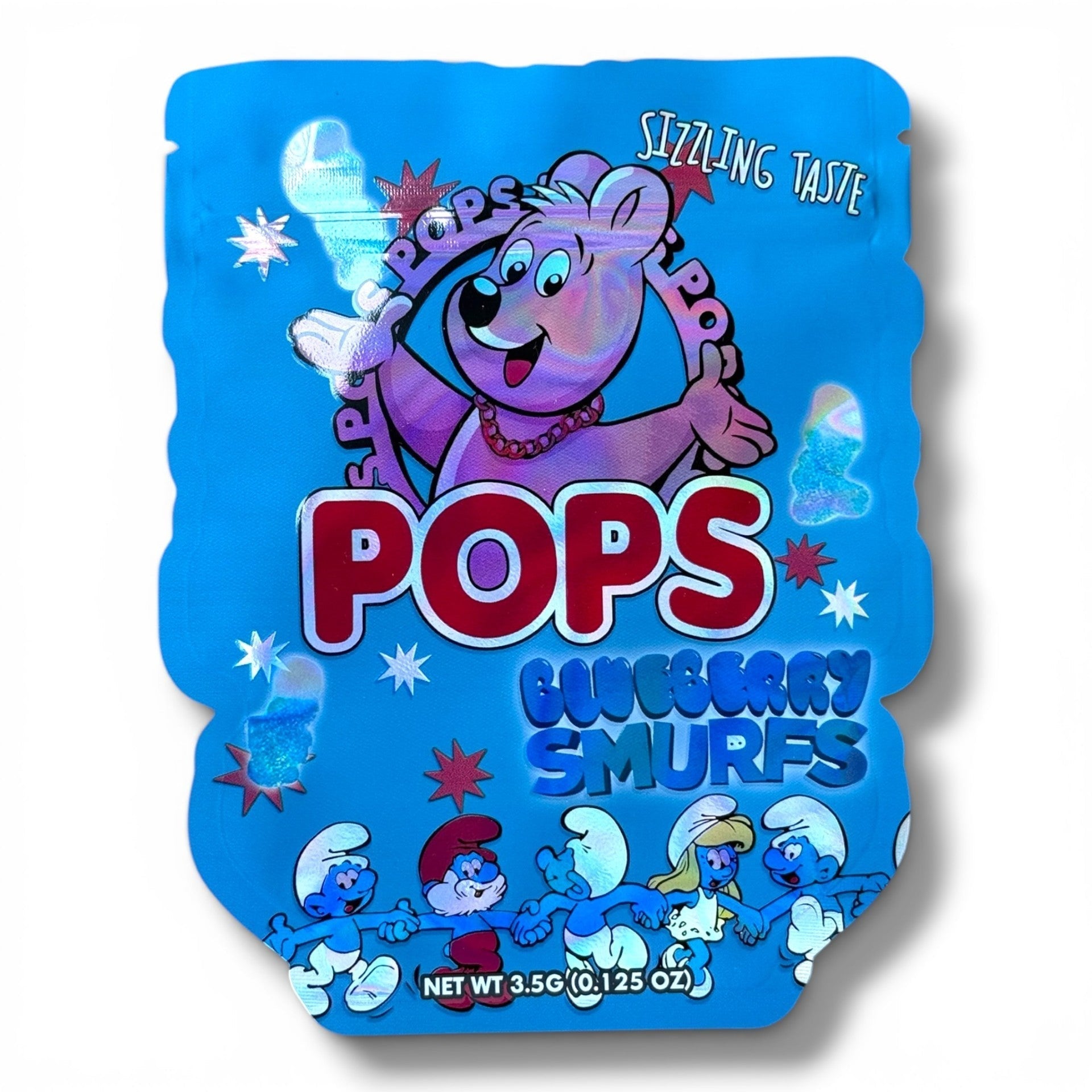 Pops Blueberry Smurfs 3.5g shape bags