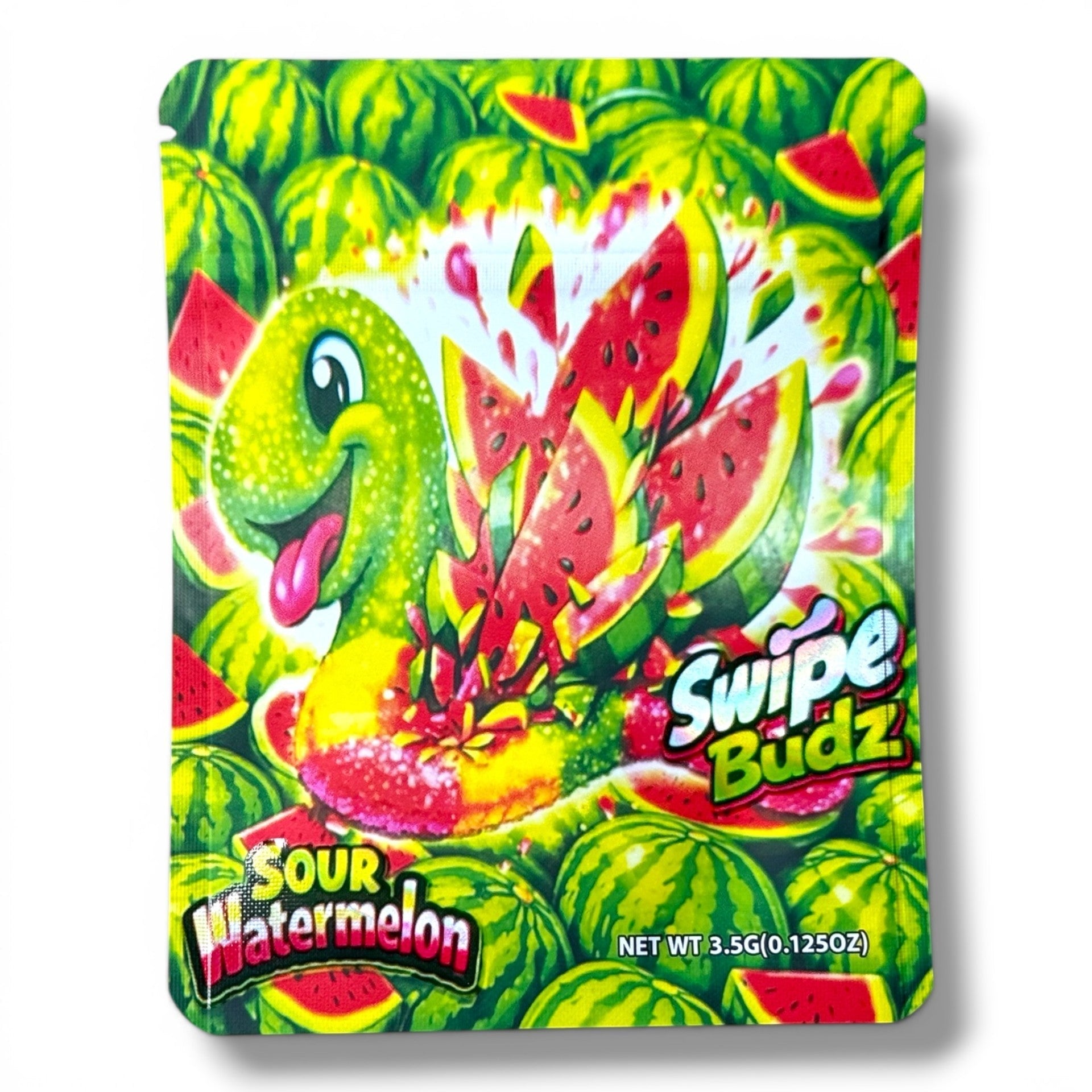 Swipe Budz Sour Watermelon 3.5g Mylar Bag- Packaging