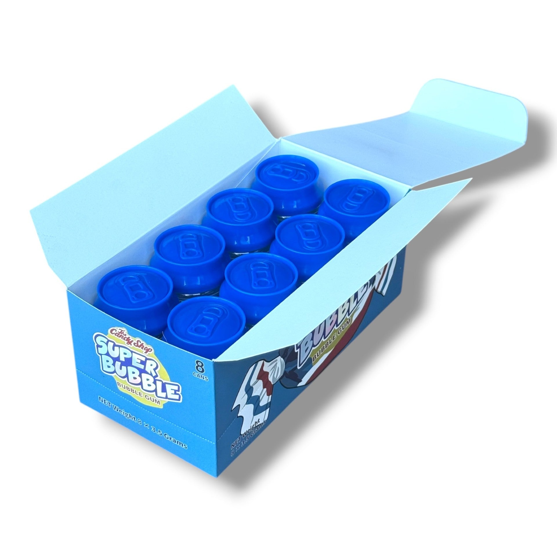 Super Bubble Gum 3.5g Cans - 8 cans in box- The candy shop