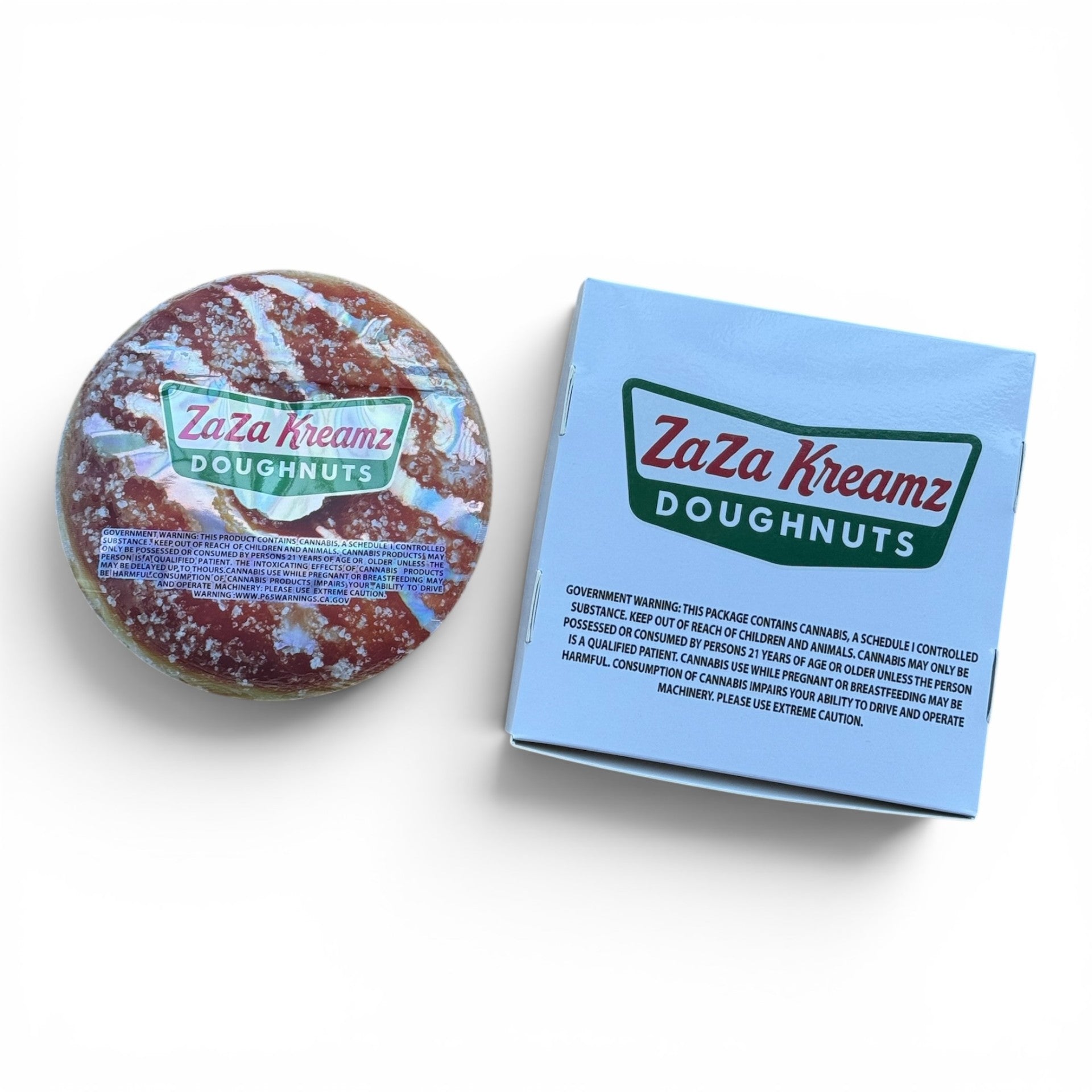 ZAZA Kreamz Doughnuts Mylar Bags with Boxes 3.5g Box Packaging