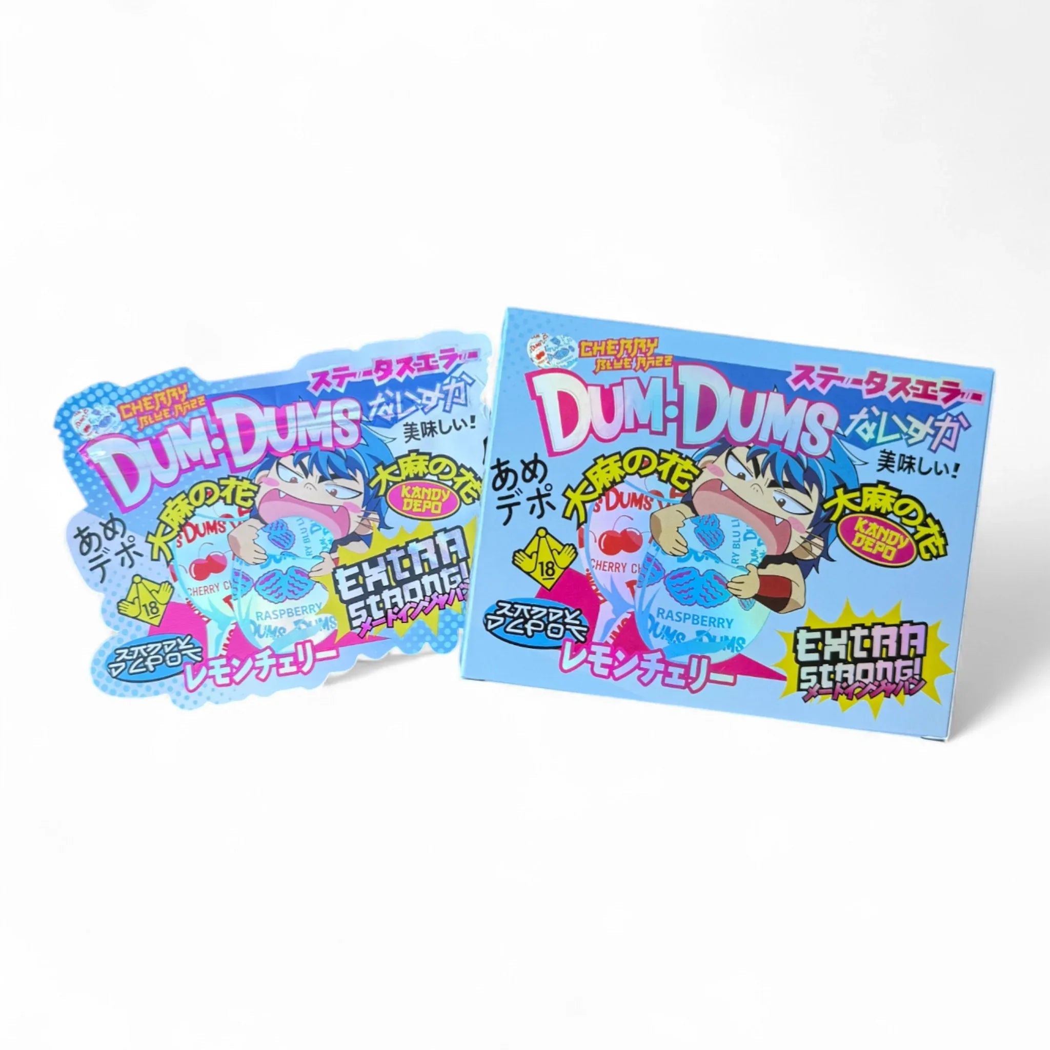 Dum Dums Extra Strong Mylar Bags with Boxes 3.5g Box Packaging Kandy Depo - Black Unicorn Hub