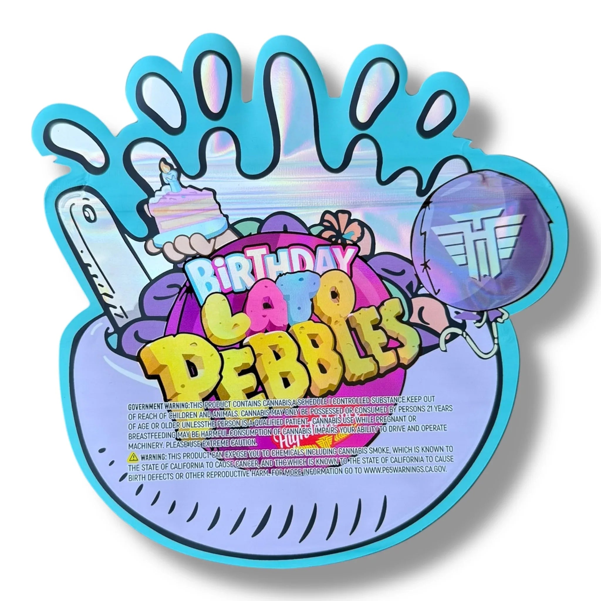 Kandy Depo Birthday Lato Mylar Bag 3.5g shape bag - Black Unicorn Hub