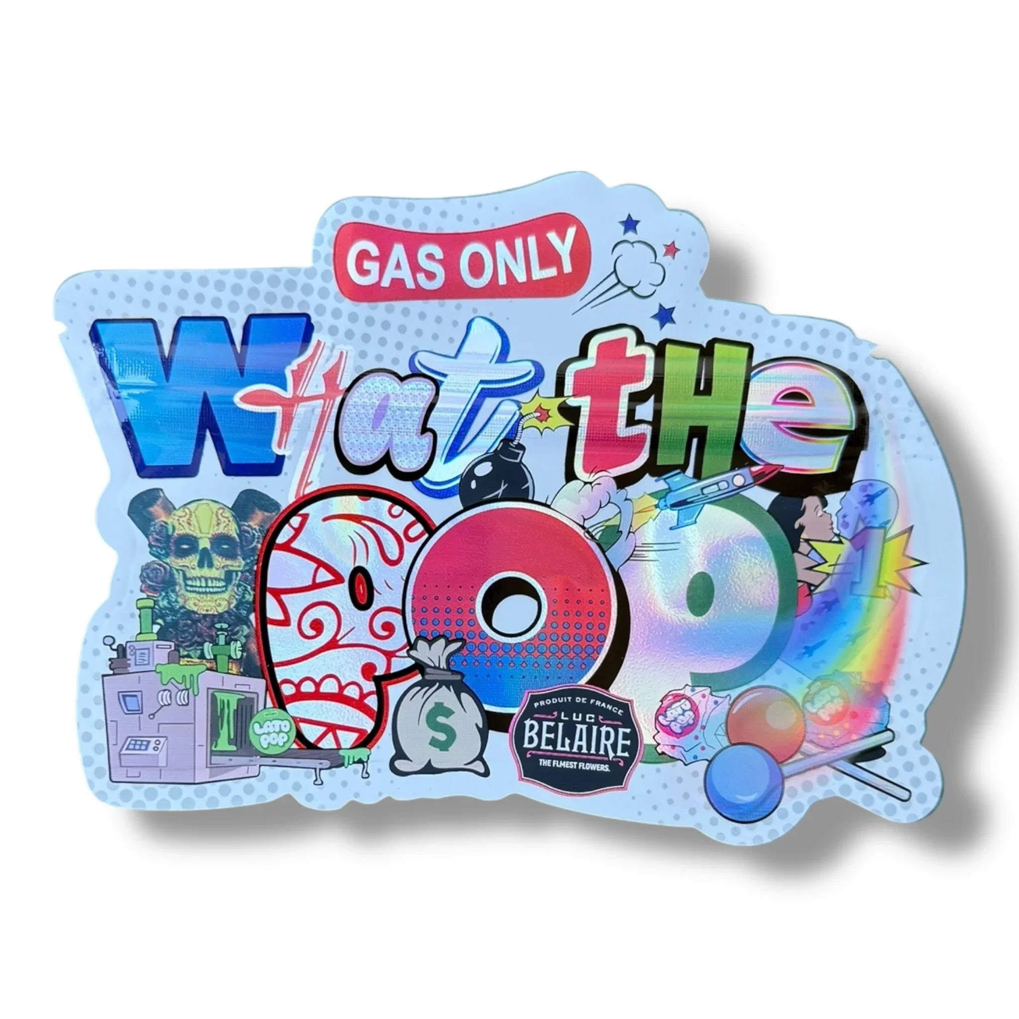 What the POP Mylar Bag 3.5g shape bag Belaire Lato Pop - Black Unicorn Hub