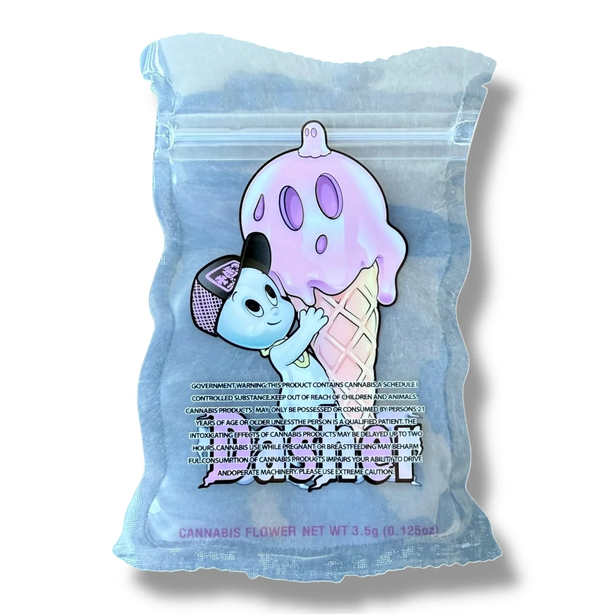 Dasher transparent Mylar Bag 3.5g shape bag - Black Unicorn Hub