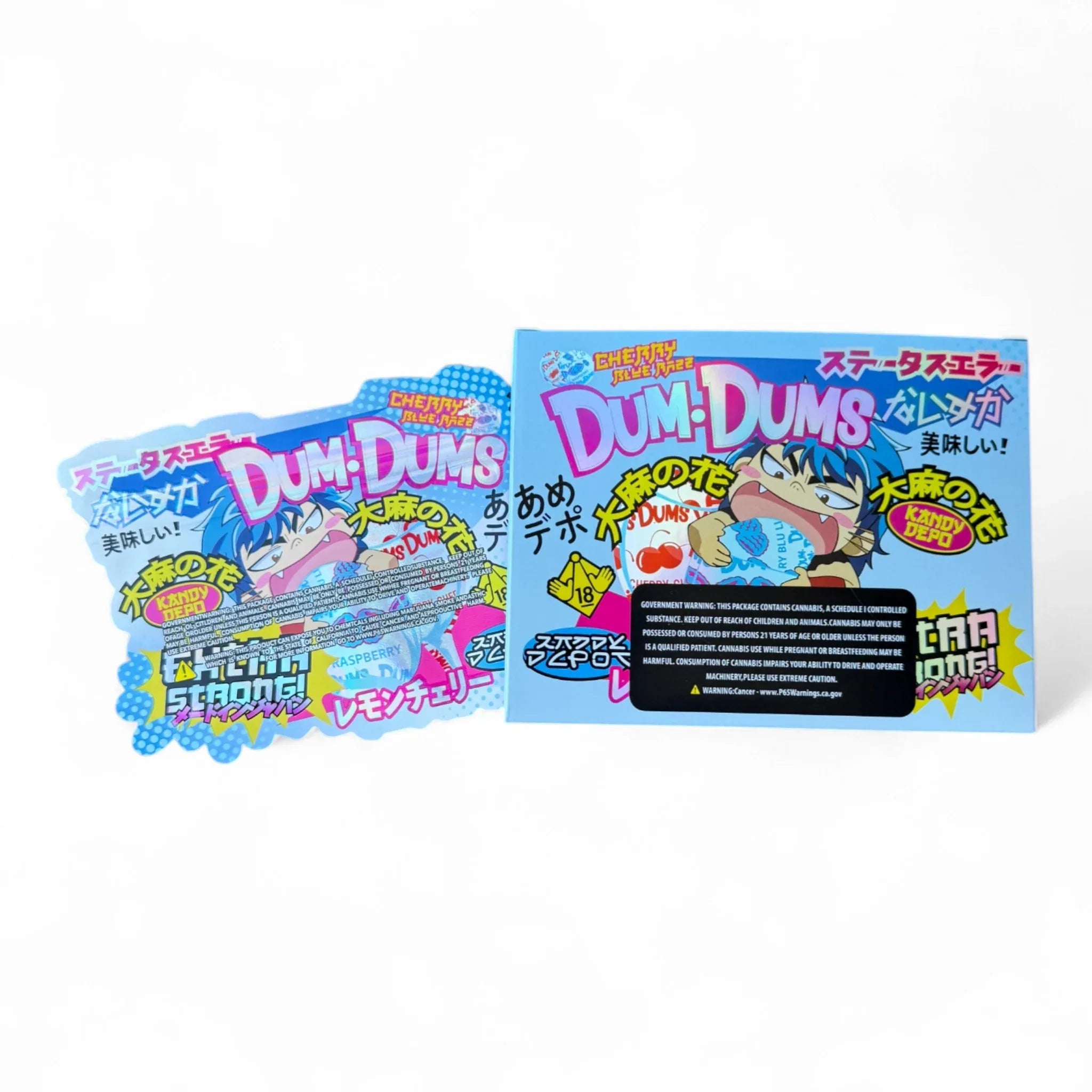 Dum Dums Extra Strong Mylar Bags with Boxes 3.5g Box Packaging Kandy Depo - Black Unicorn Hub