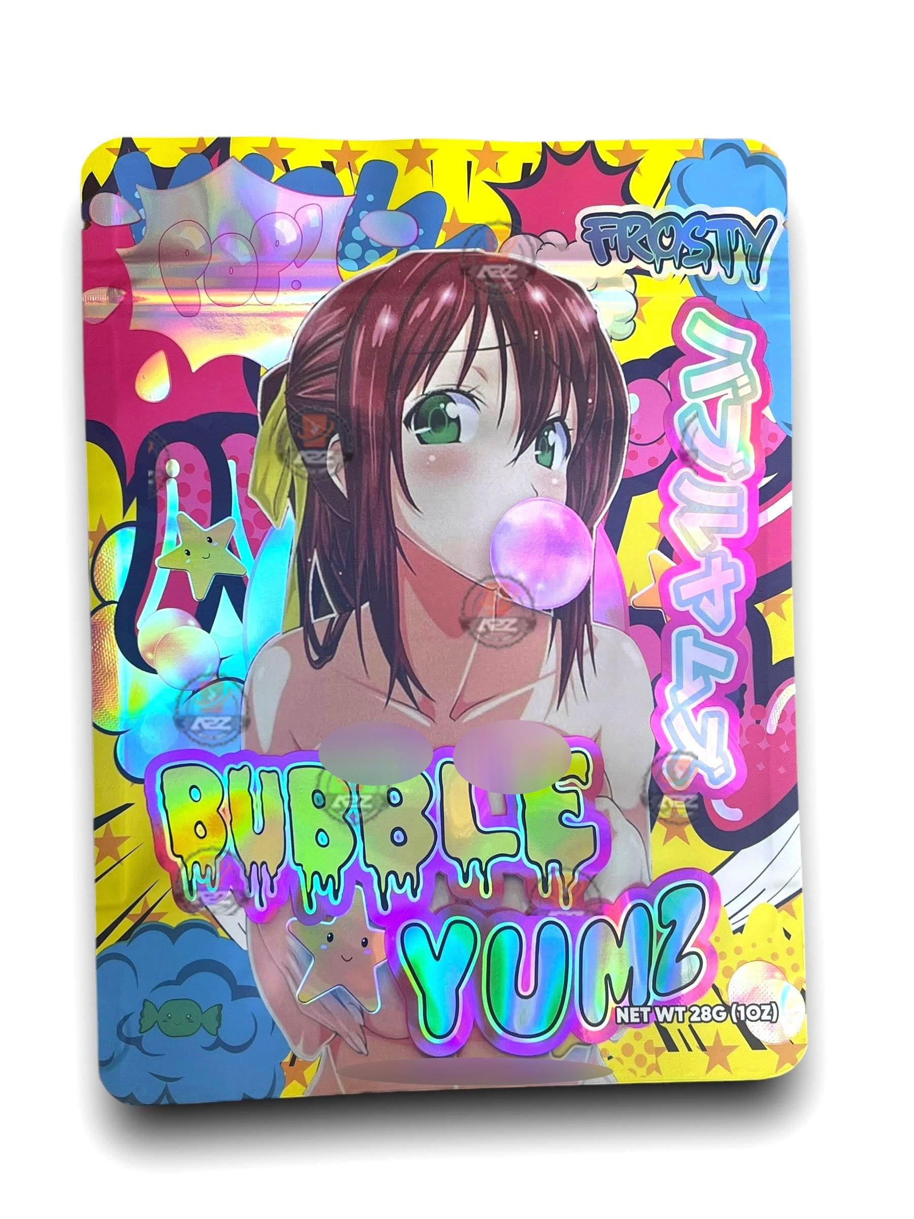 Frosty Bubble Yumz POP 1 OZ 28G Mylar empty Mylar bag 1 ounce (50 Count)