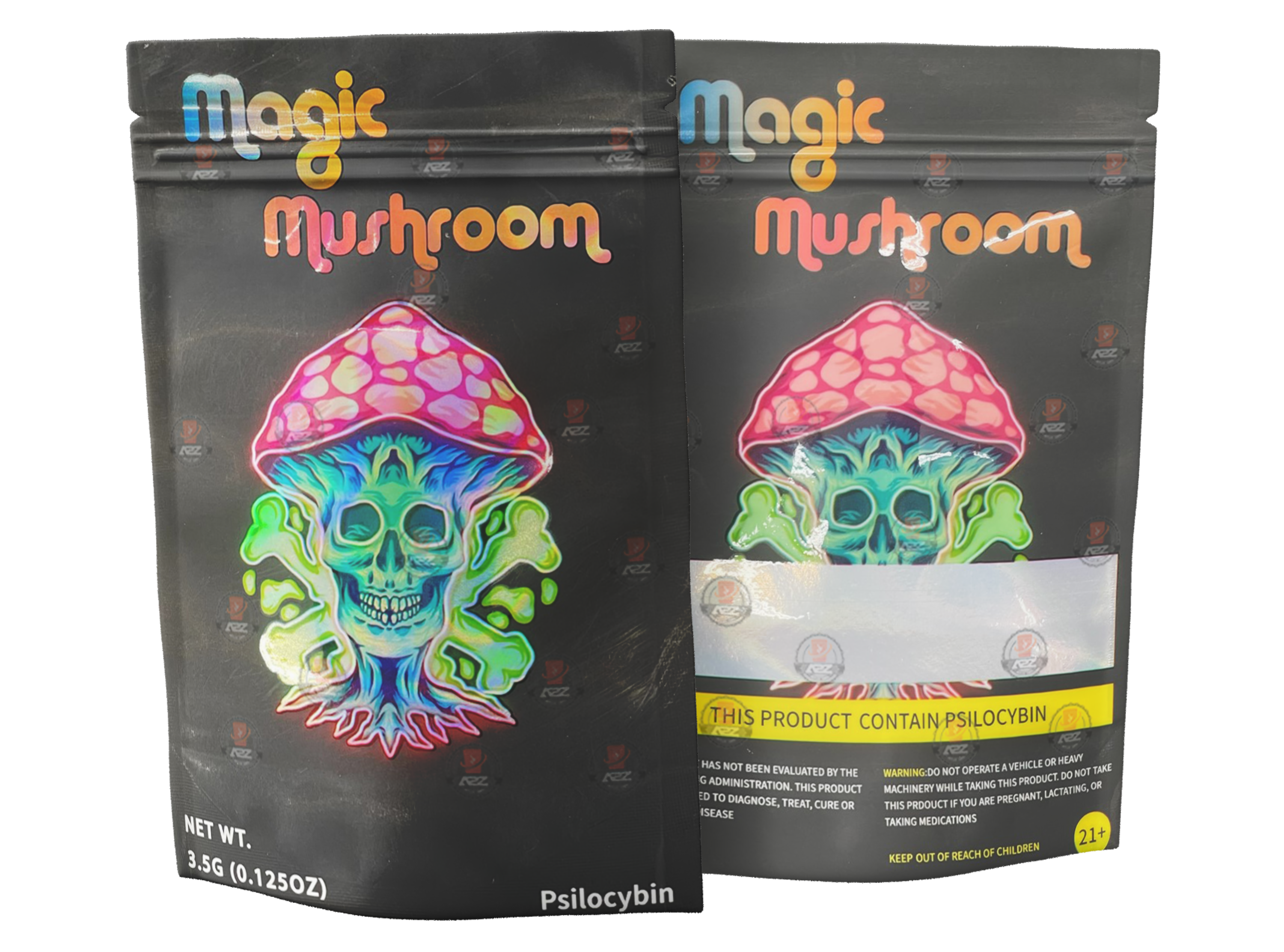 Magic Mushroom Mylar bags Empty Packaging #2