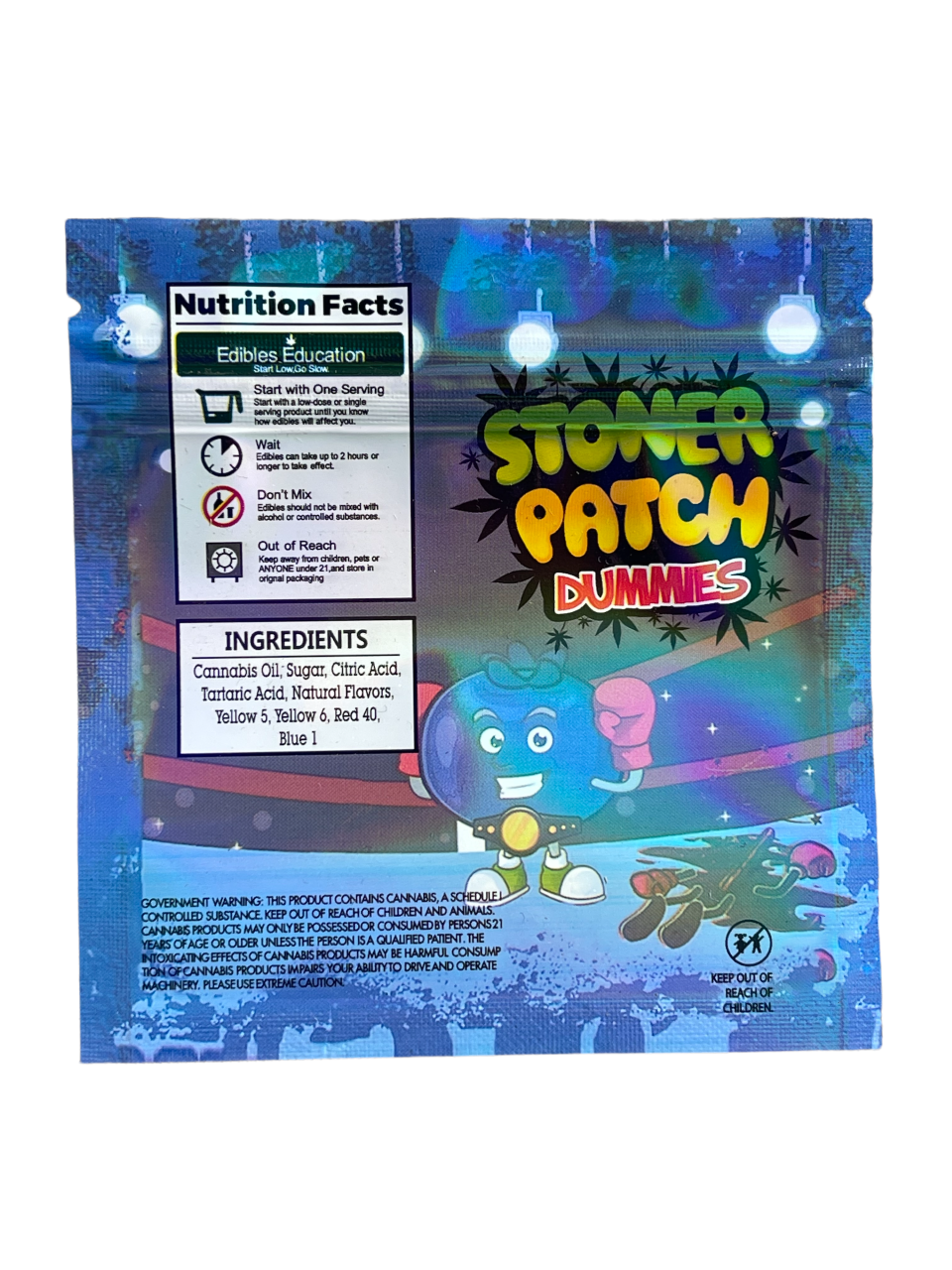 Stoner Patch Dummies Grape Gummies 500mg Mylar bags Packaging only