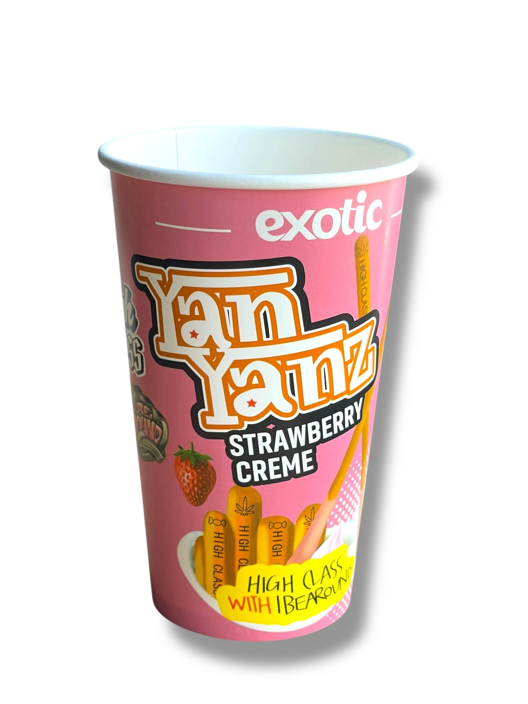 Strawberry Creme Yan Yanz Exotic 3.5g Cup and Bag Combo (TERP NOT INCLUDED)