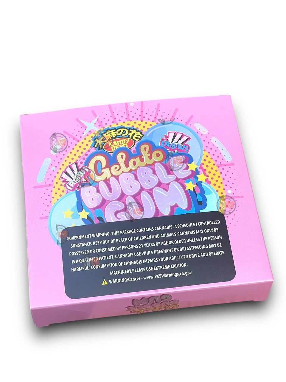 Kandy Depo Gelato Bubblegum Tape Mylar Bags with Boxes 3.5g Box Packaging Holographic
