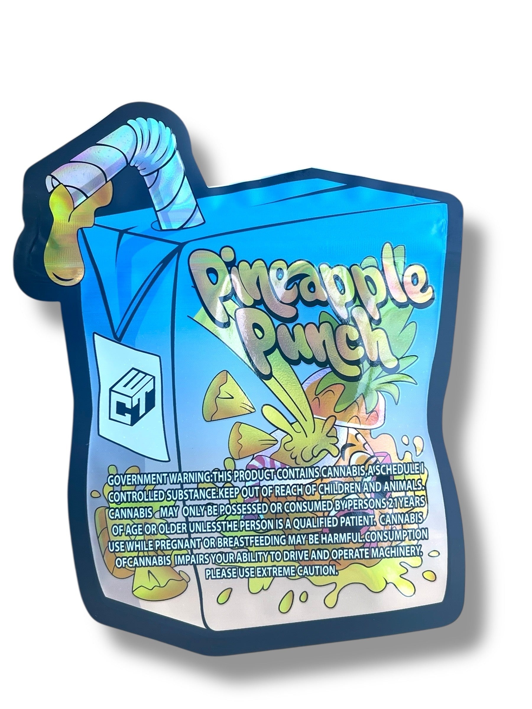 Pineapple Punch 3.5g Mylar Bag- Packaging Only Juice box