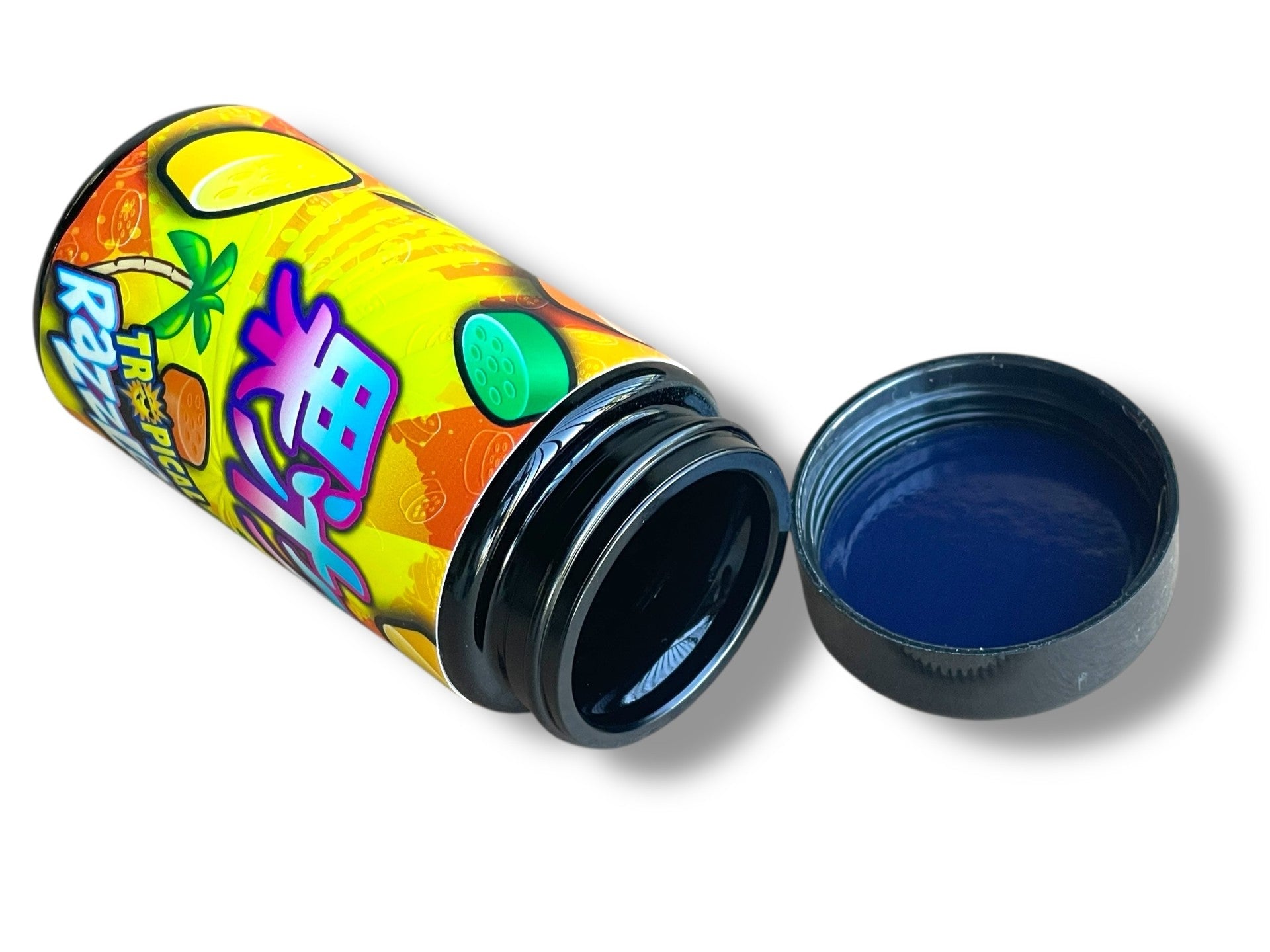 100 ML Black UV Miron glass jars 3.5g-7g Tropical Razzles