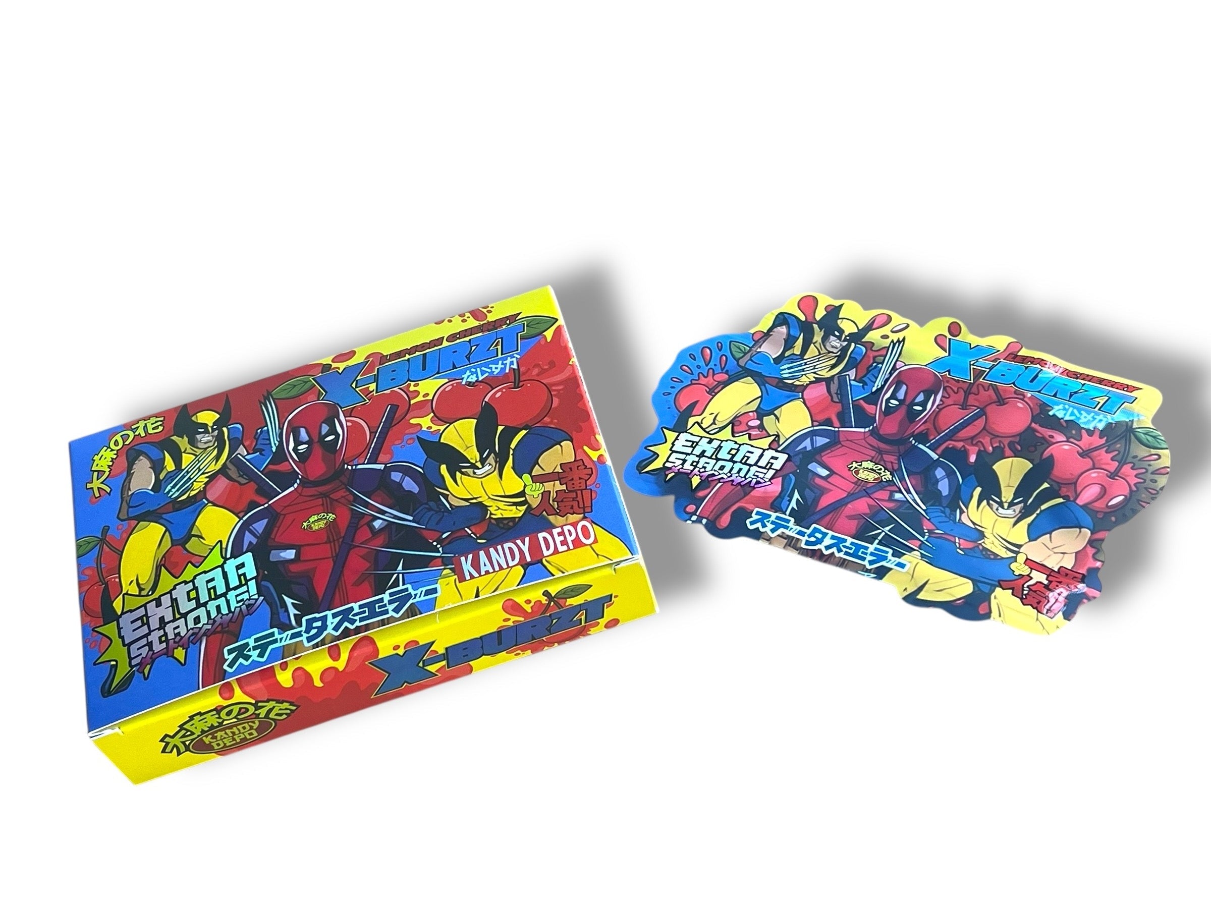 Kandy Depo X Burzt Mylar Bags with Boxes 3.5g Box Packaging