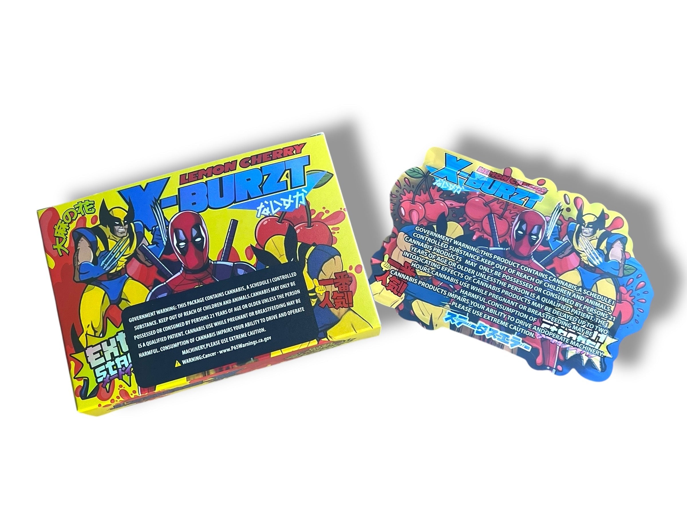 Kandy Depo X Burzt Mylar Bags with Boxes 3.5g Box Packaging